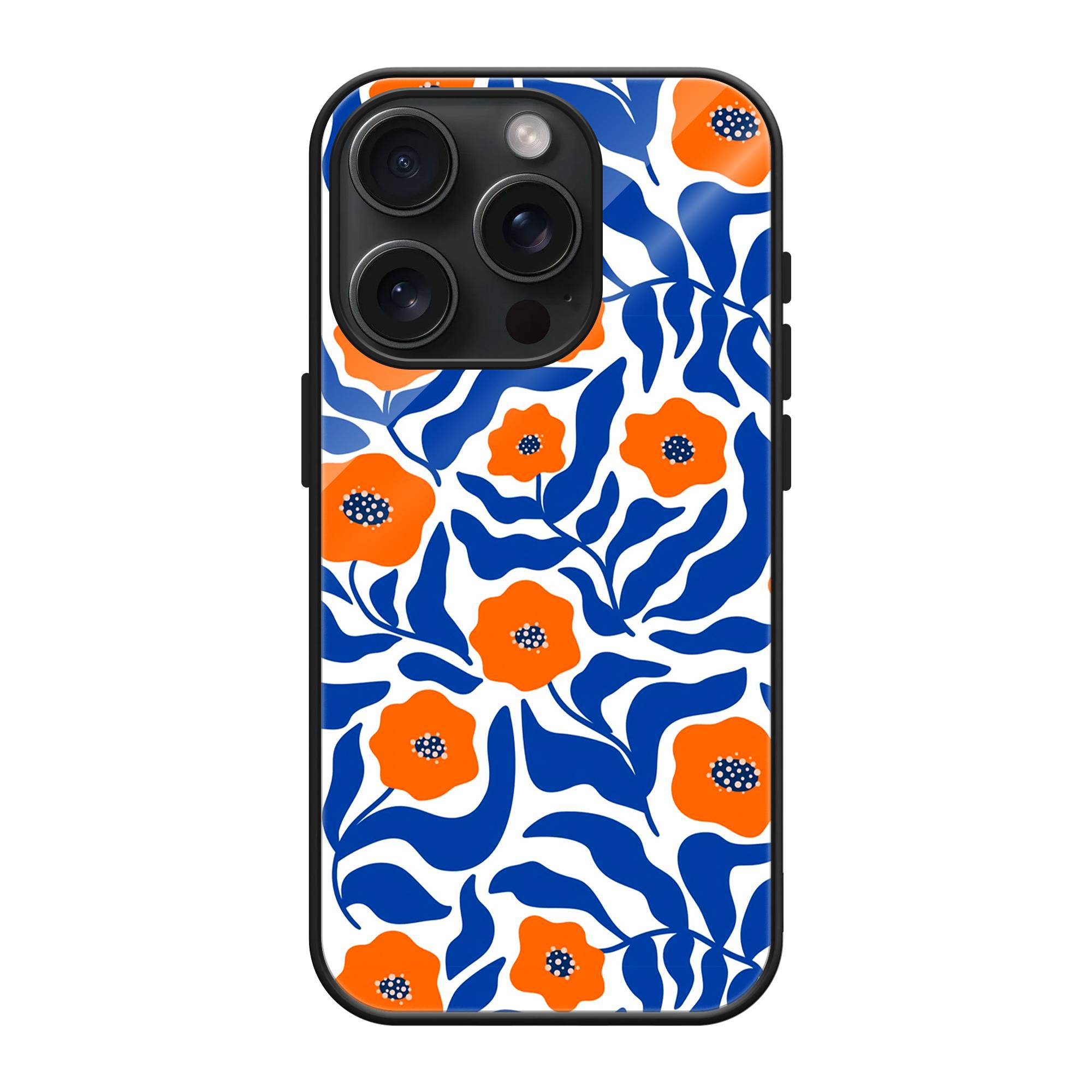 Blue Poppy Glass Case
