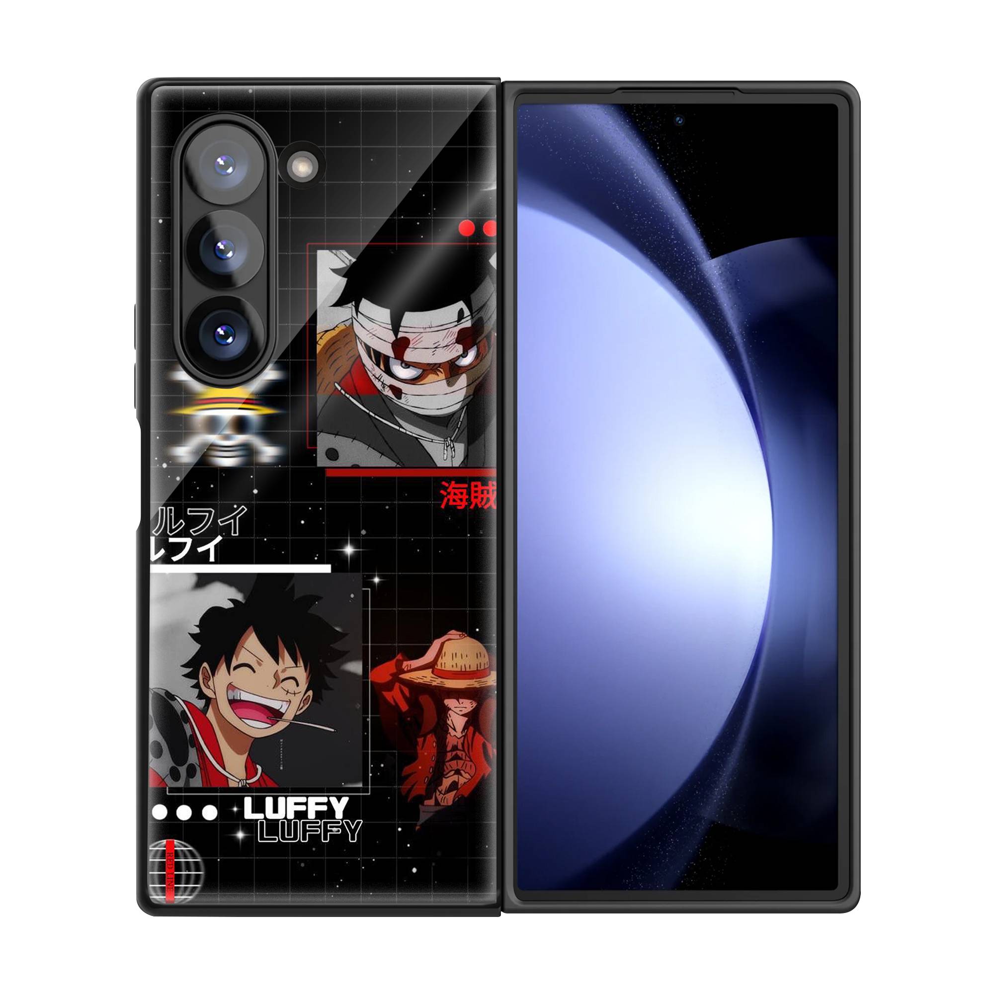Luffy Samsung Z Fold Glass Case image 2