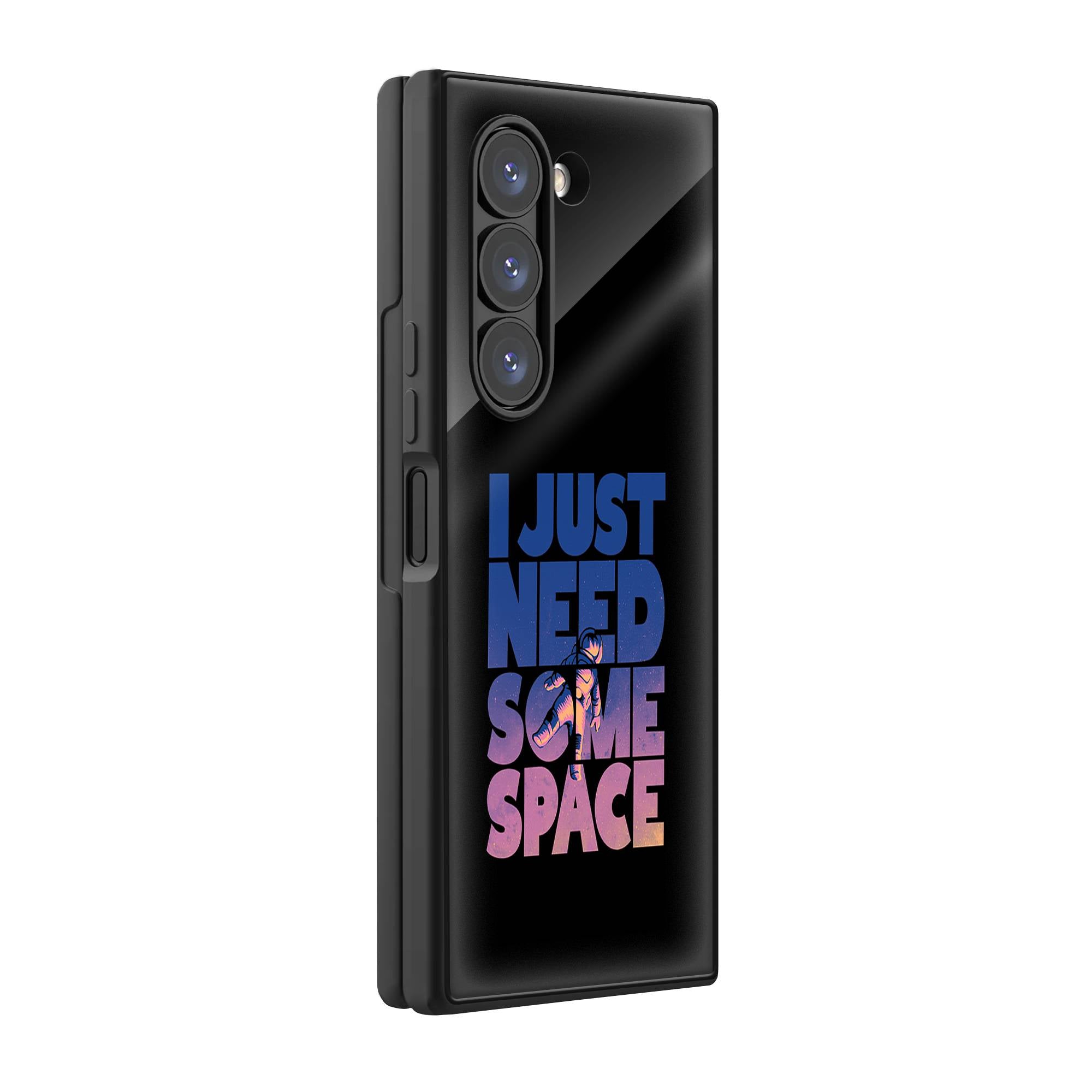 I Just Need Some Space Samsung Z Fold Glass Case image 0