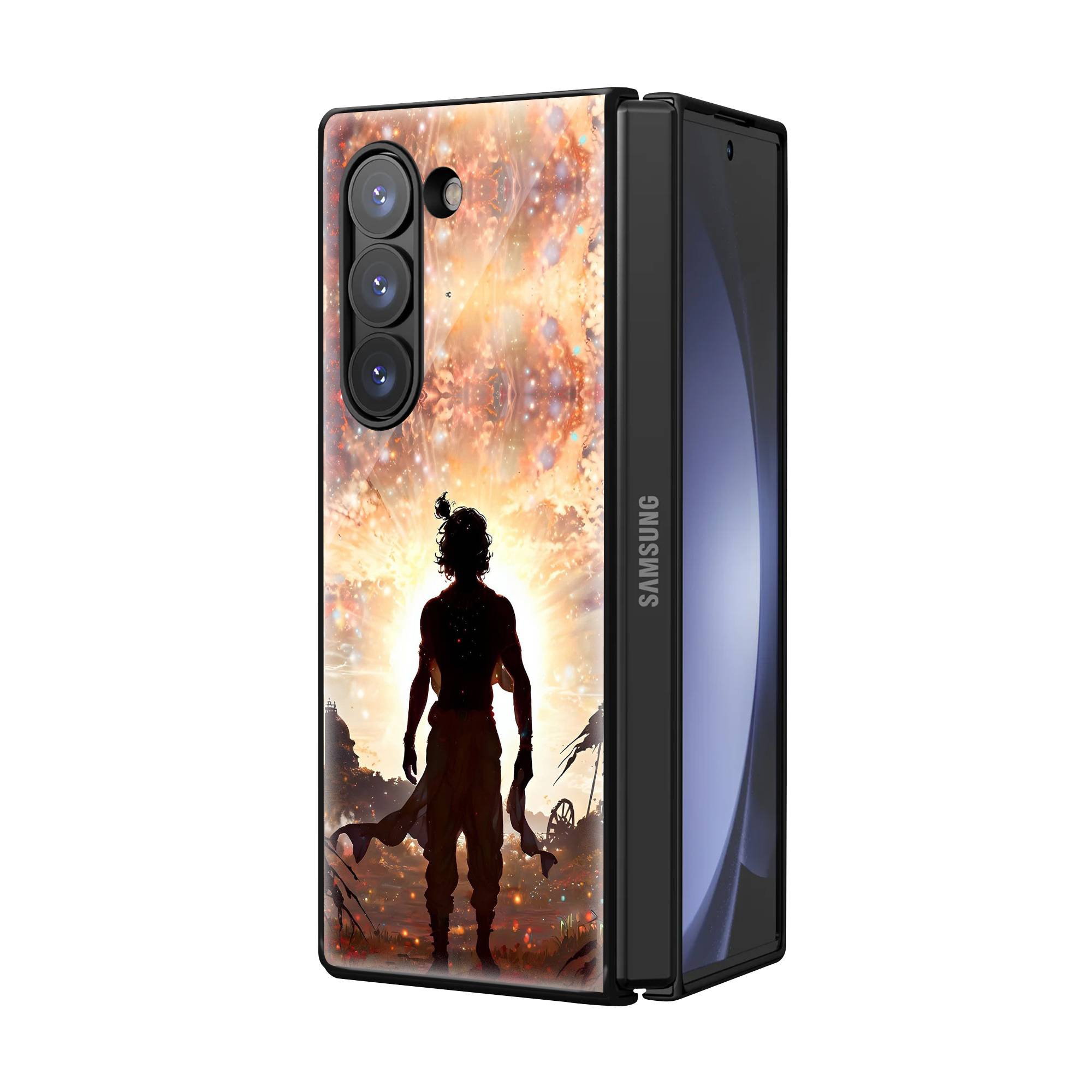 Krishna Art Samsung Z Fold Glass Case image 1