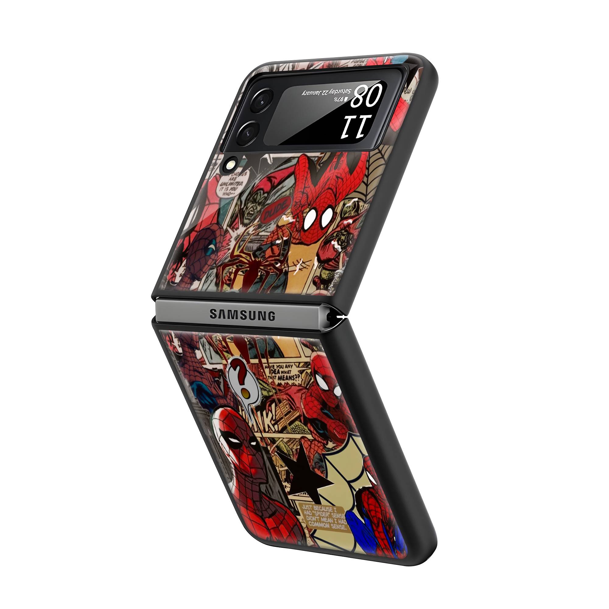 Amazing Spider Man Samsung Z Flip Glass Case image 1