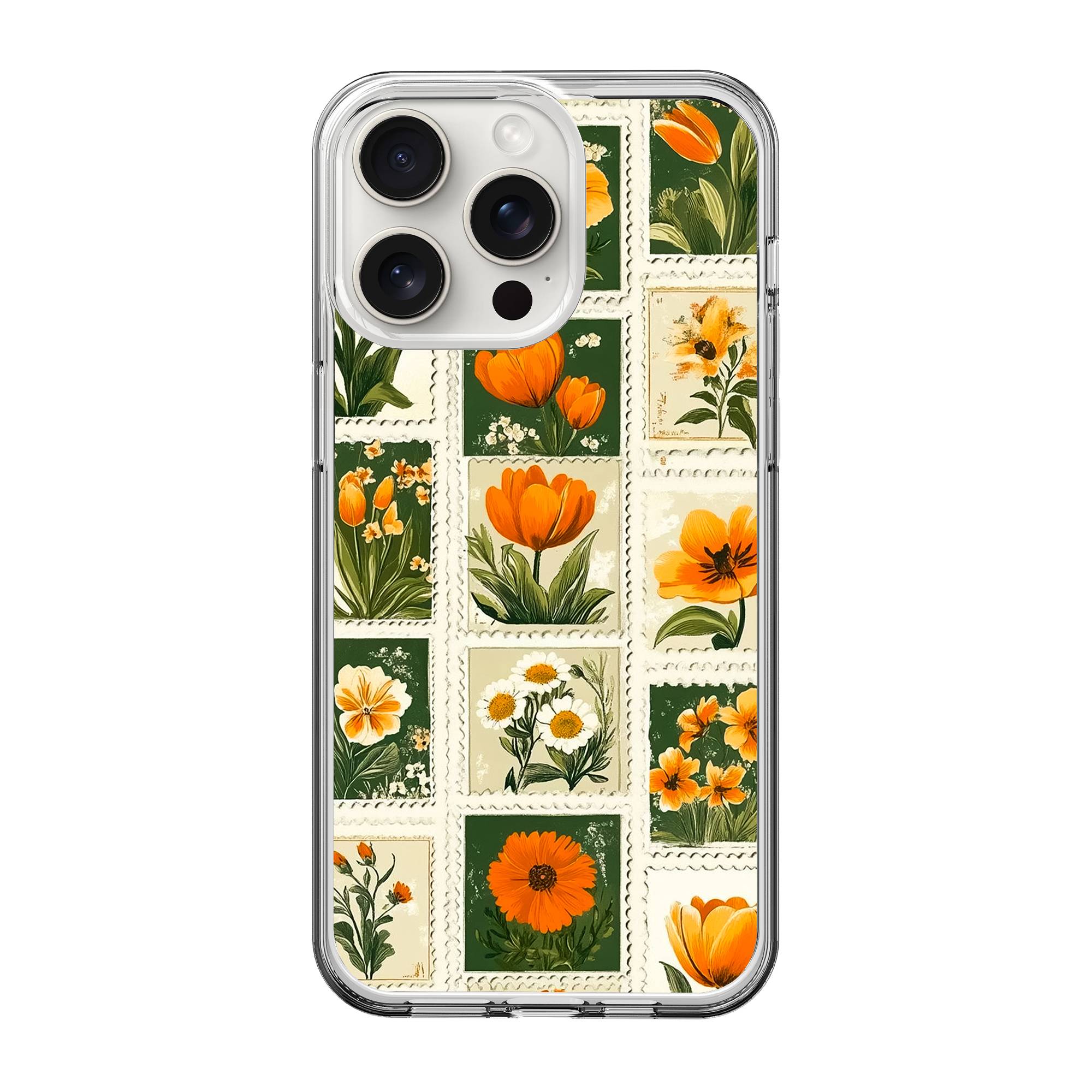 Floral Postage Clear Case image 0