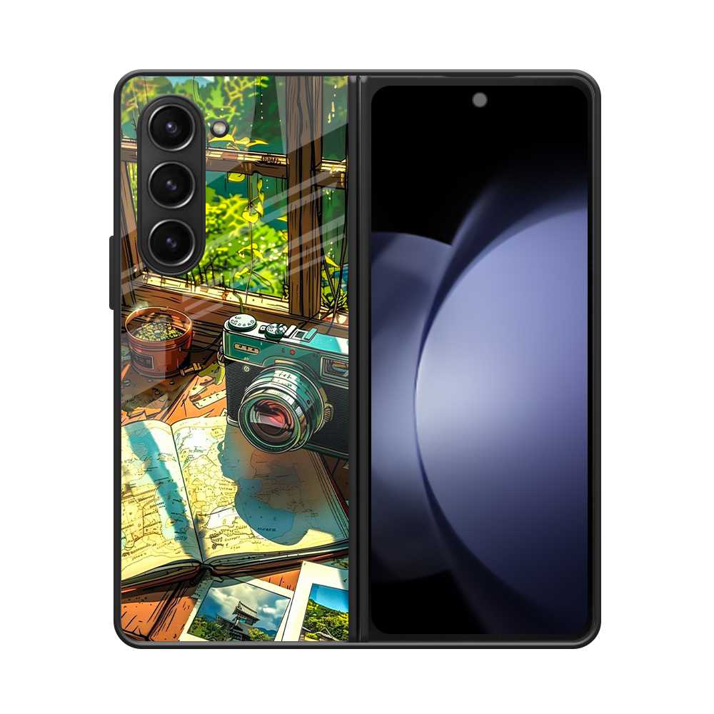 Travel Camera Samsung Z Fold 5 Glass Case image 0