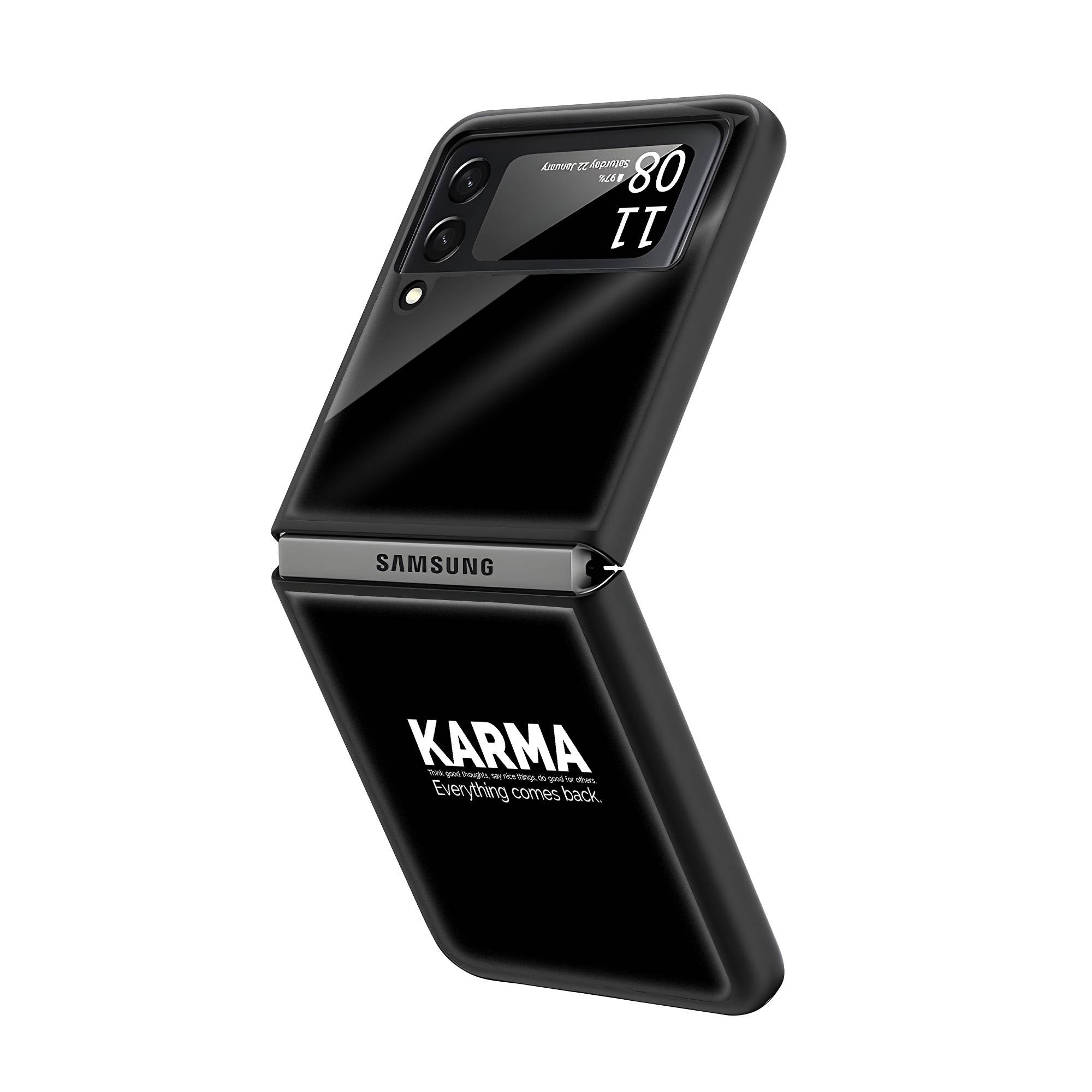 Karma Samsung Z Flip Glass Case image 1