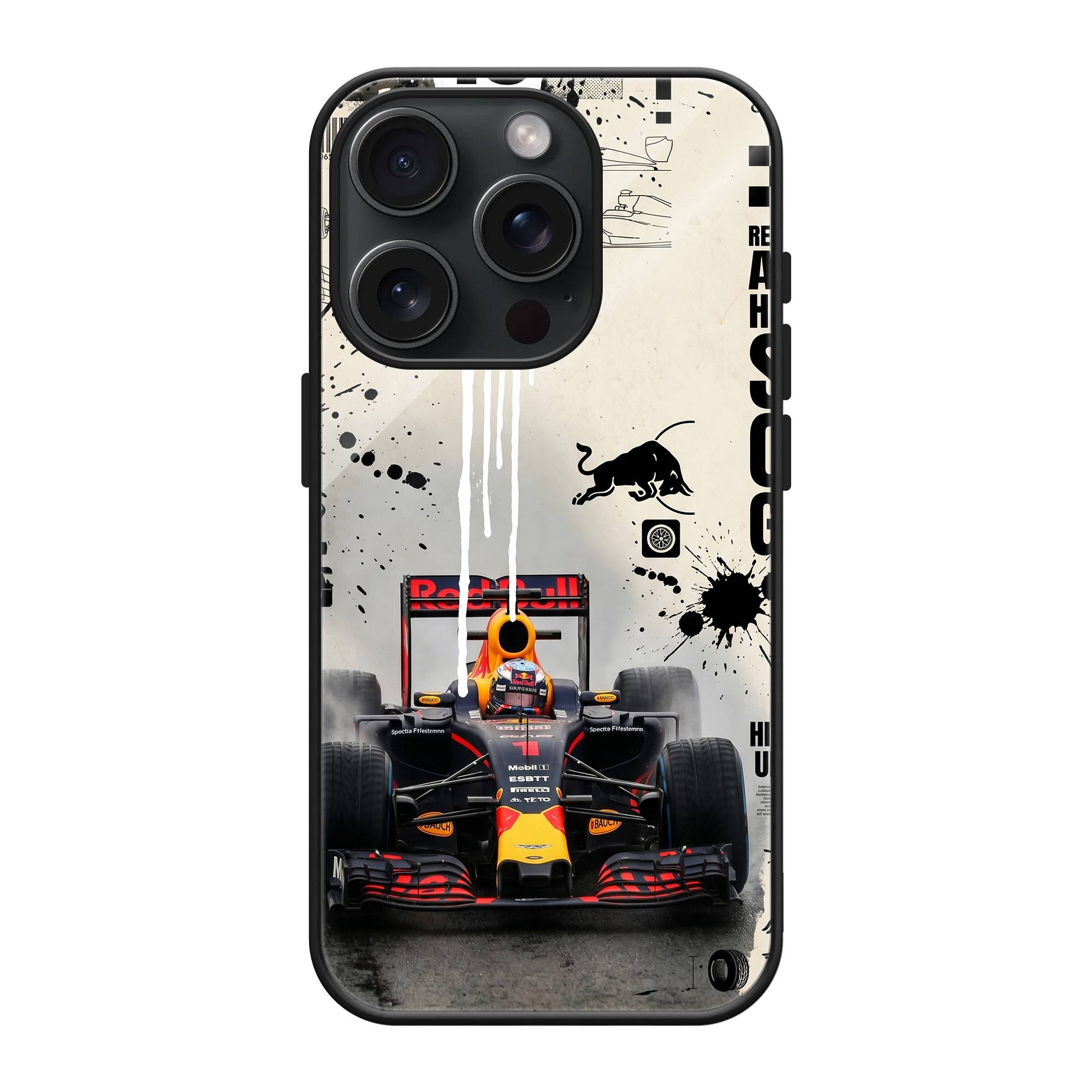 Red Bull Grunge Glass Case