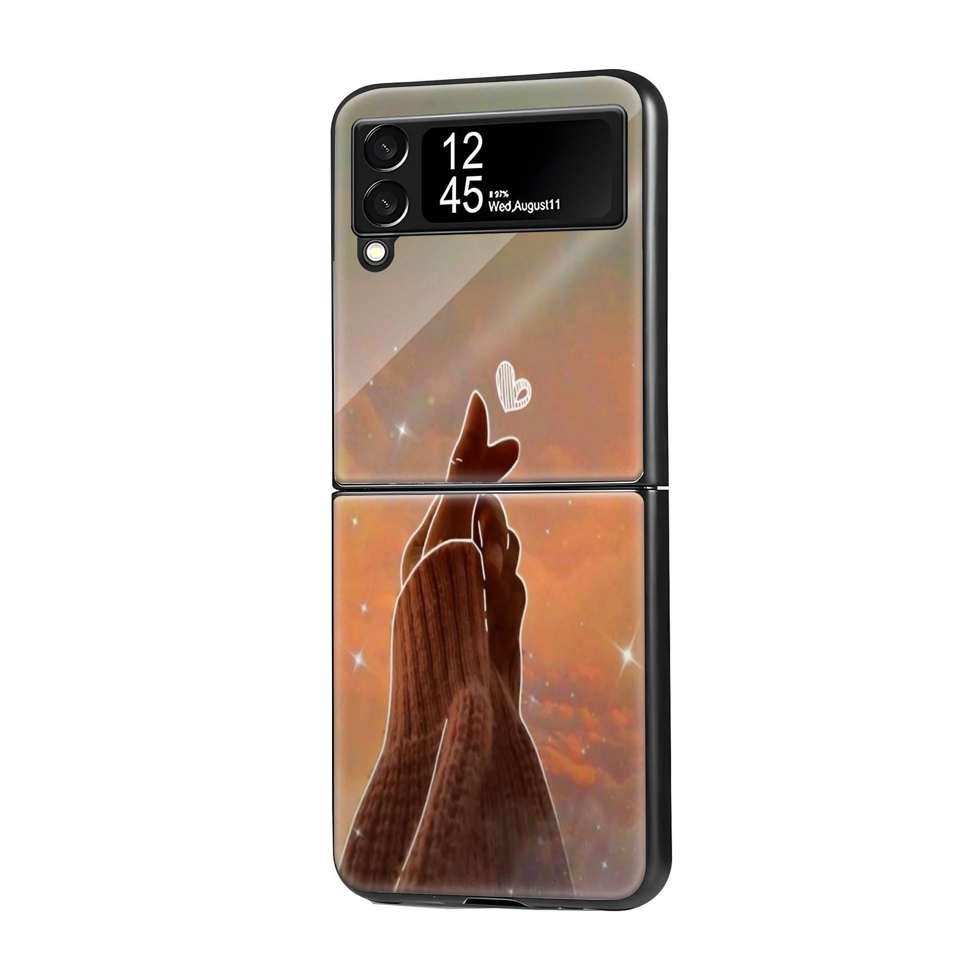 Love Sign Samsung Z Flip Glass Case image 0