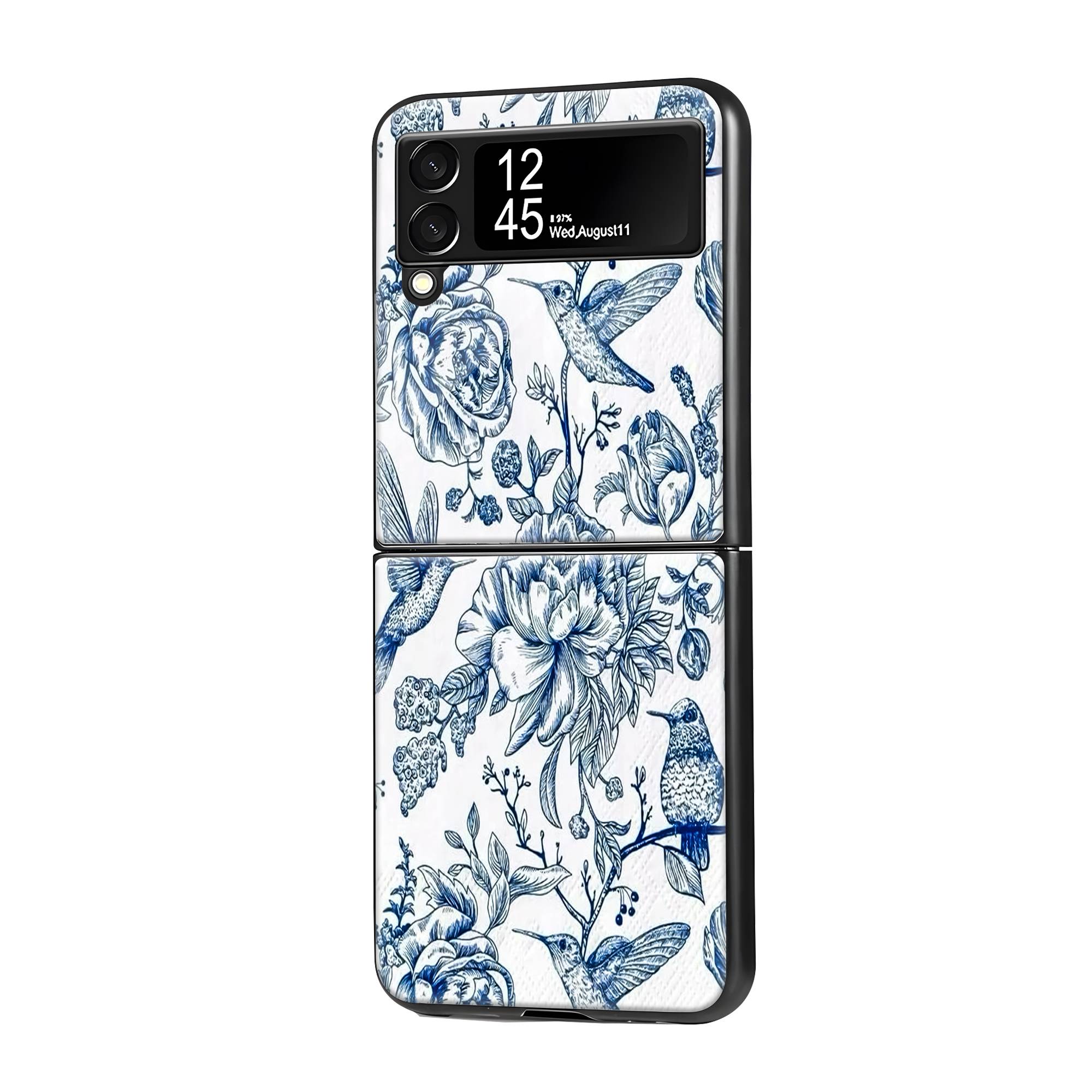 Bluebloom Samsung Z Flip Glass Case image 0