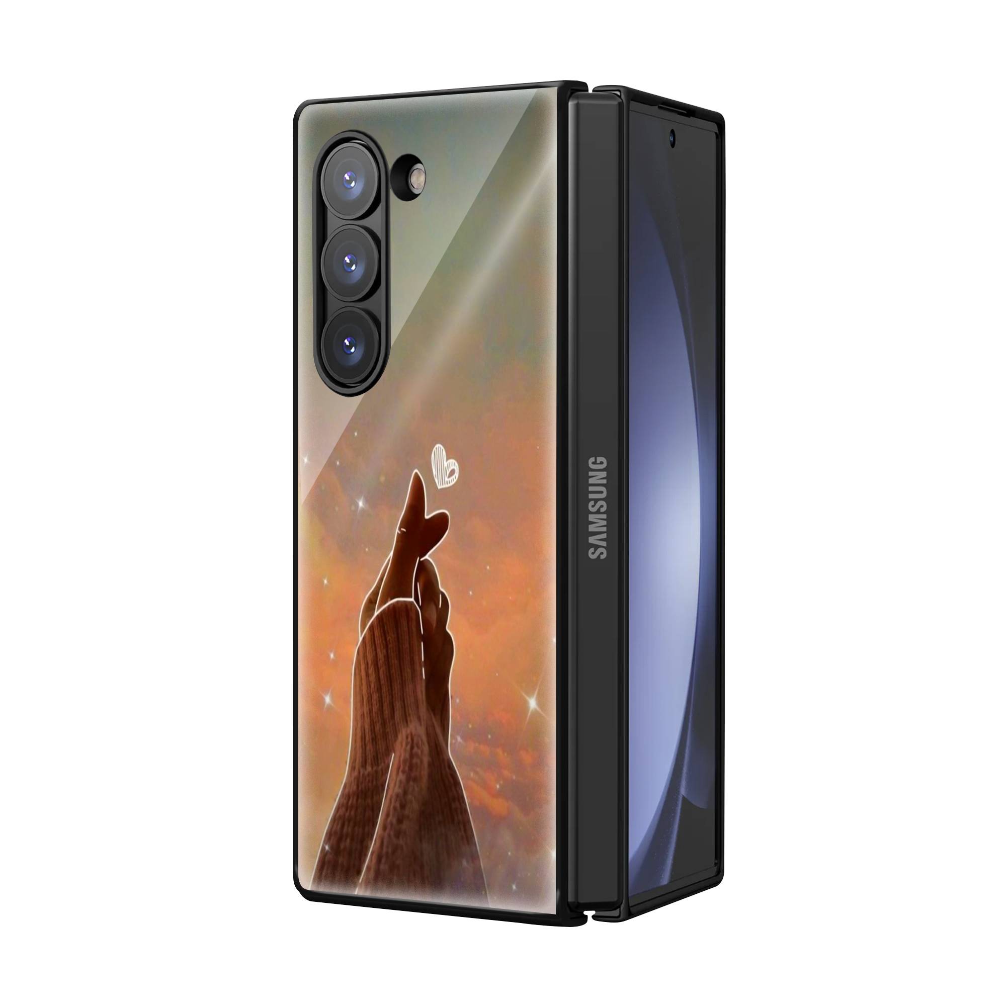 Love Sign Samsung Z Fold Glass Case image 1