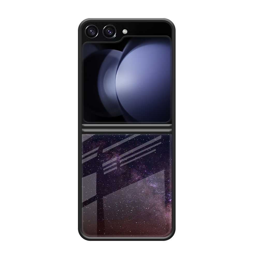 Andromeda Galaxy Samsung Z Flip 6 Glass Case image 0