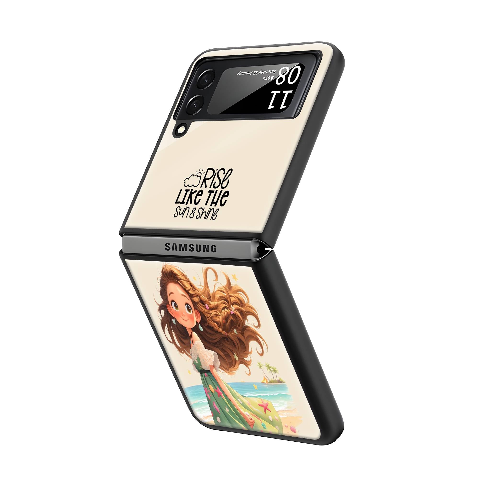 Sunshine Samsung Z Flip Glass Case image 1