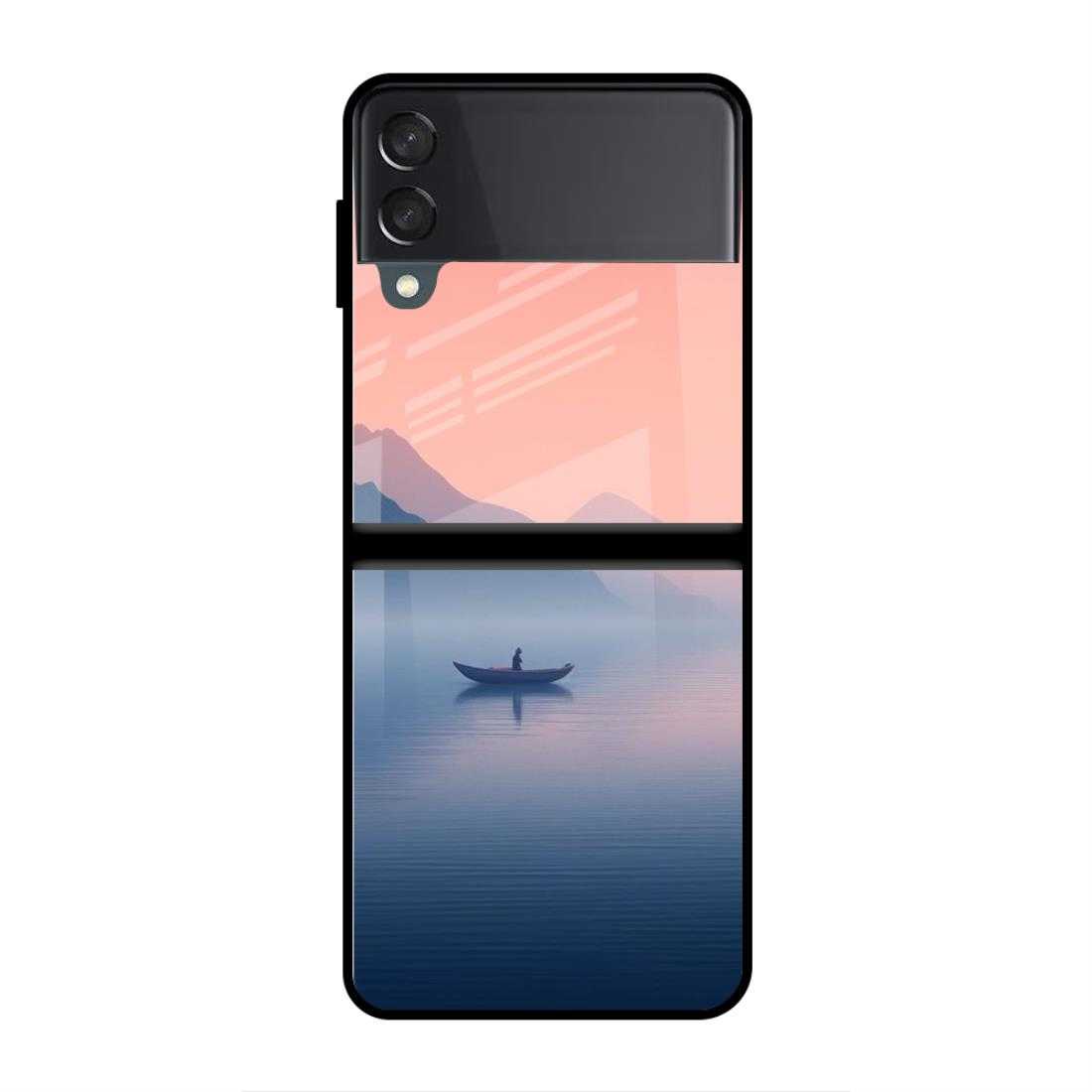 Lake Solitude Samsung Z Flip 4 Glass Case image 0