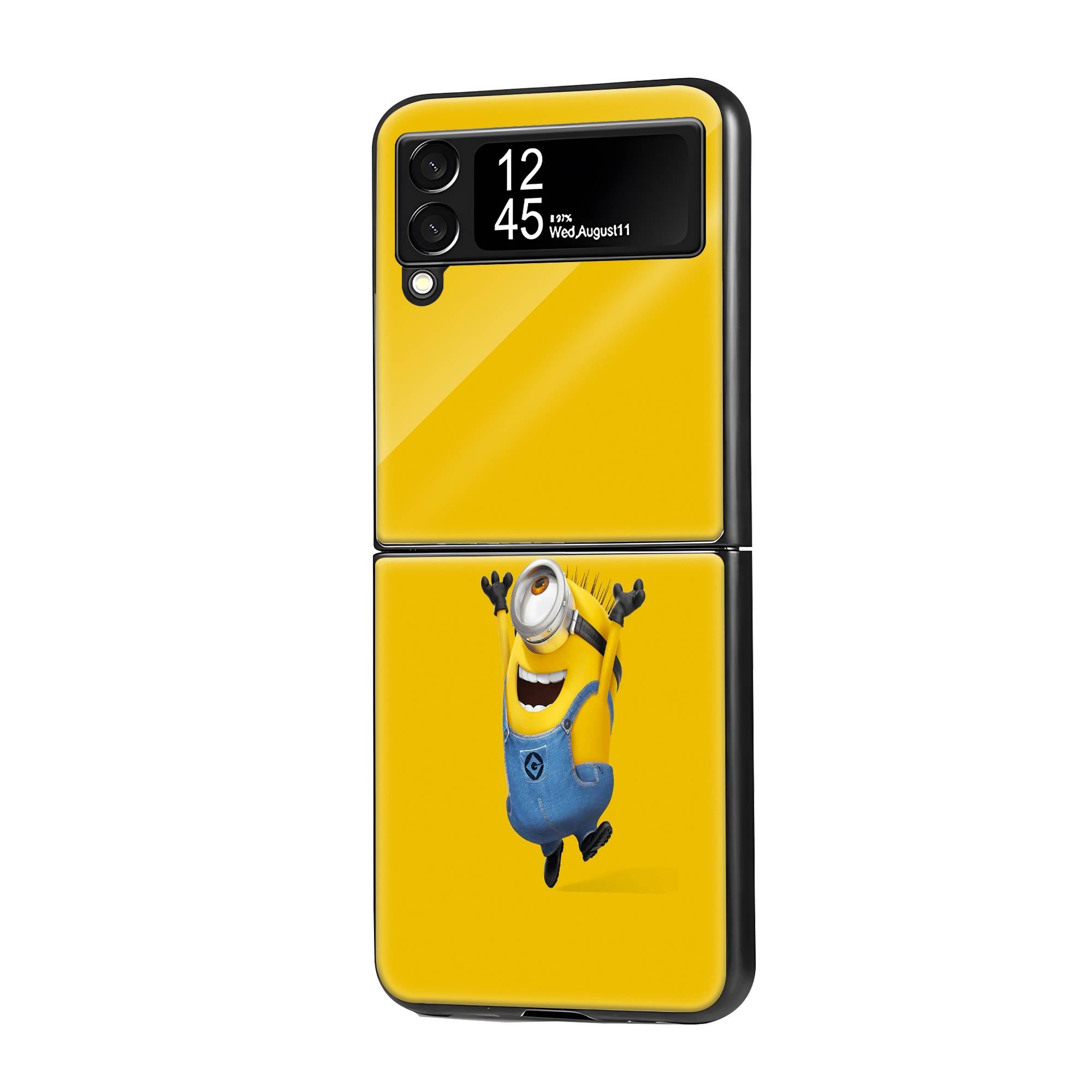 Minion Samsung Z Flip Glass Case image 0