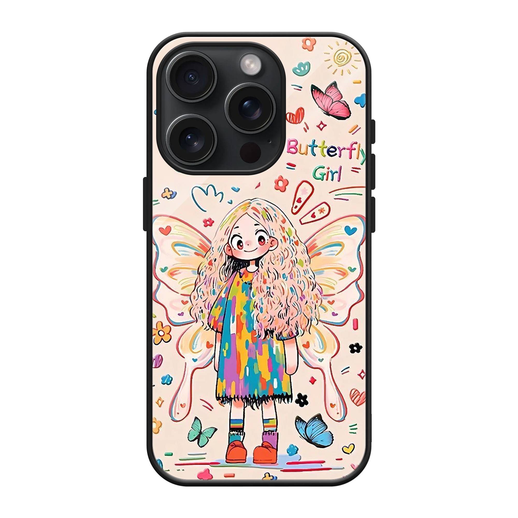 Joyful Doodle Glass Case image 0