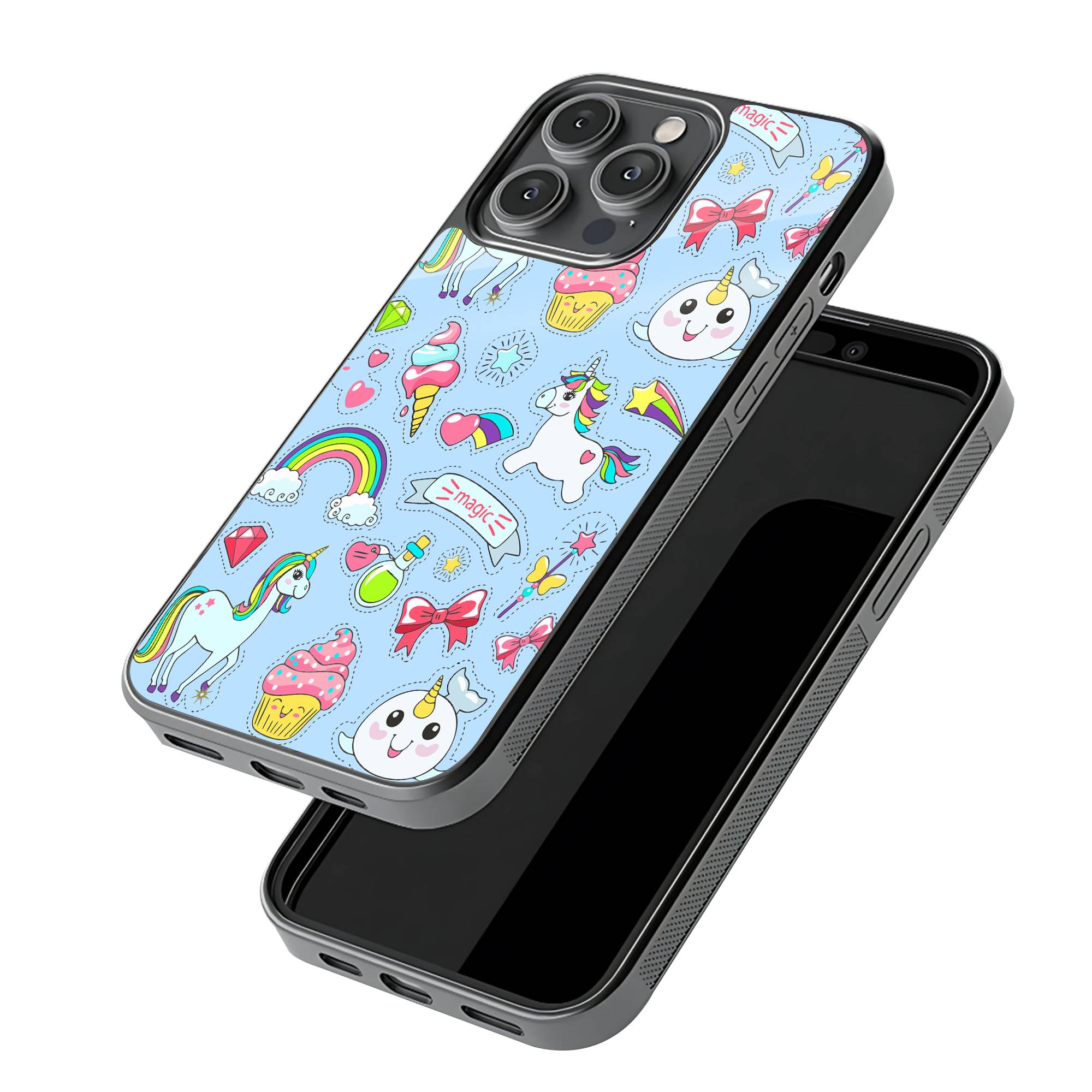 Unicorn Stars Glass Case image 2