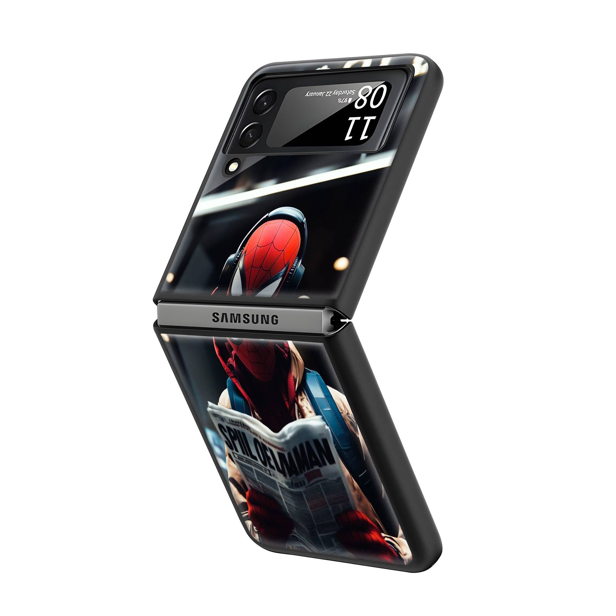 Urban Spidey Samsung Z Flip Glass Case image 1