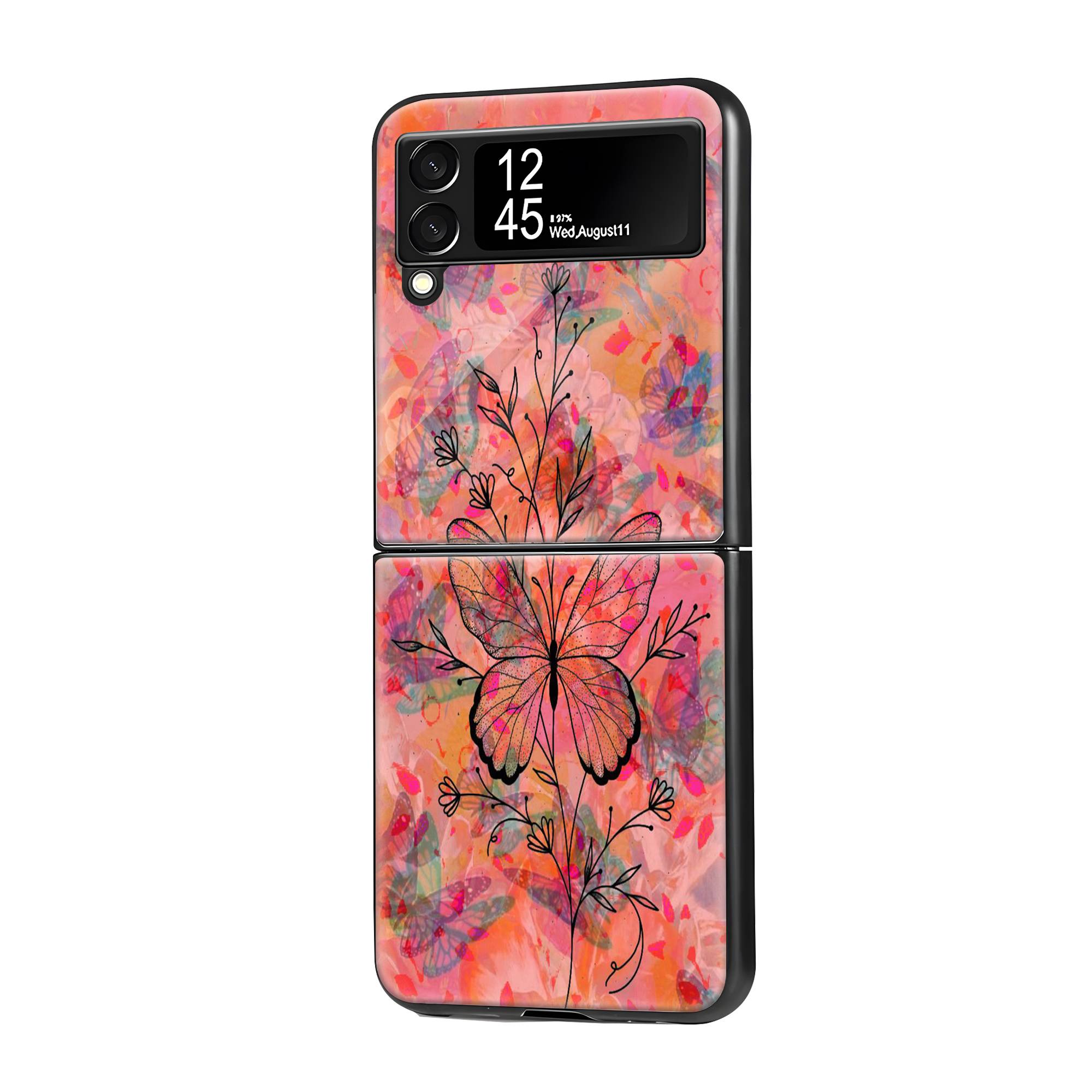 Painted Wings Samsung Z Flip Glass Case image 0