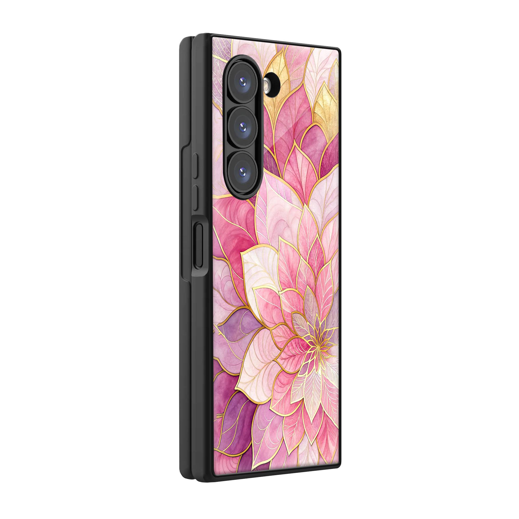 Gilded Bloom Samsung Z Fold Glass Case image 0