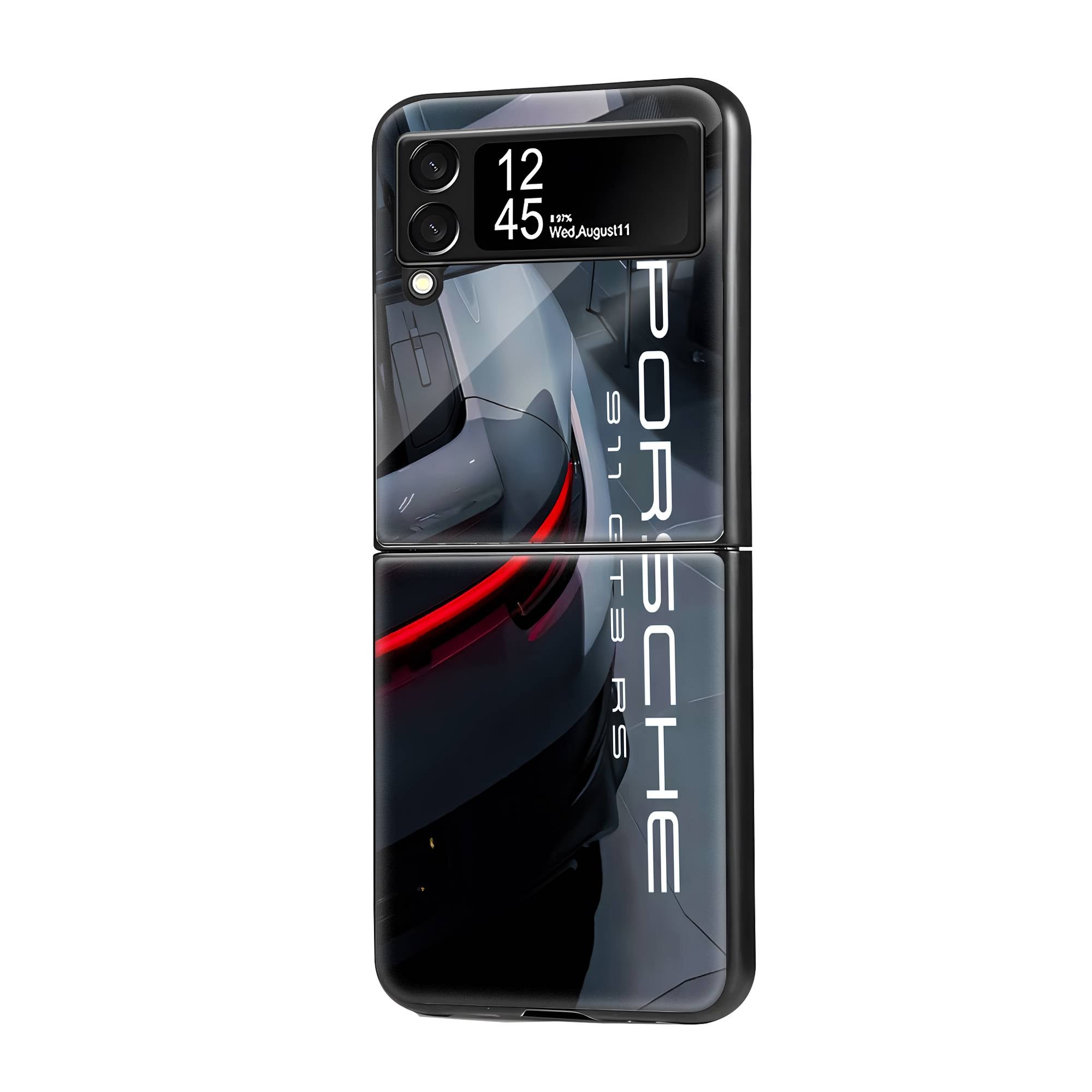 Porsche GT3 Samsung Z Flip Glass Case image 0