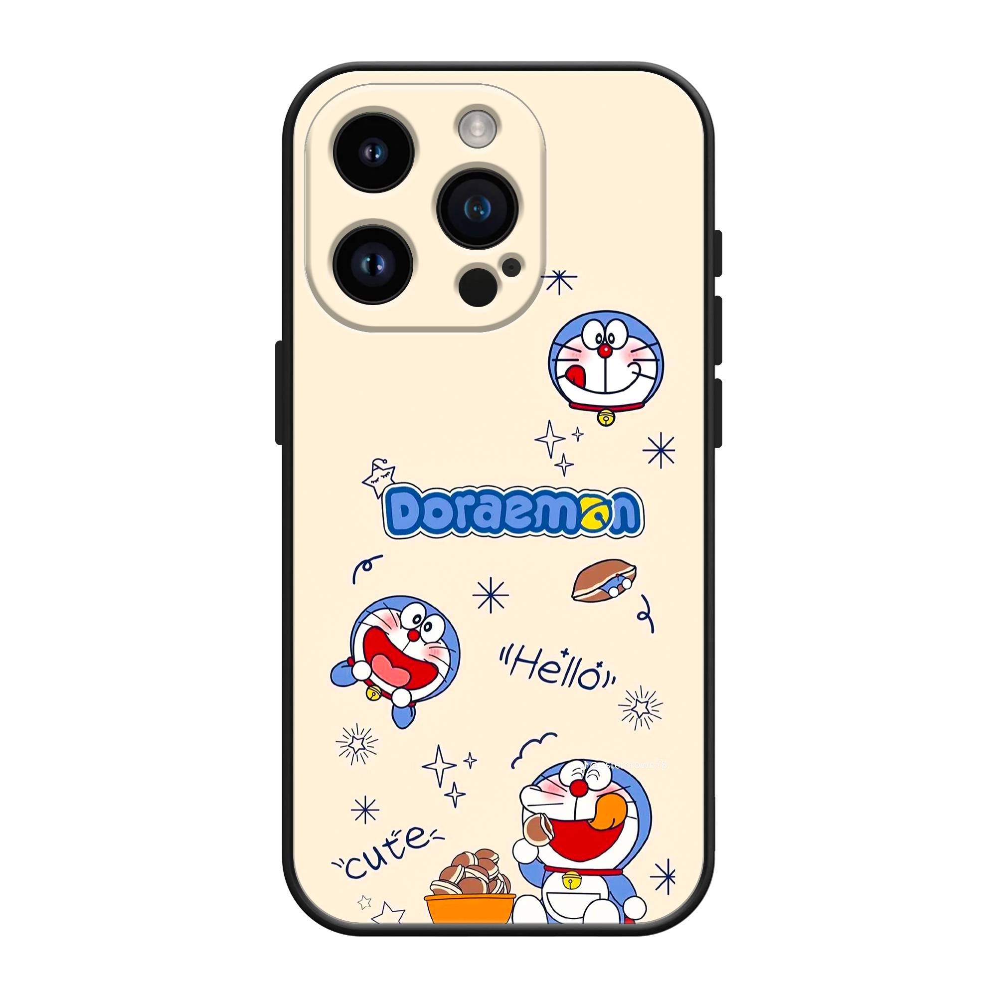 Cute Doraemon Silicone Case image 0