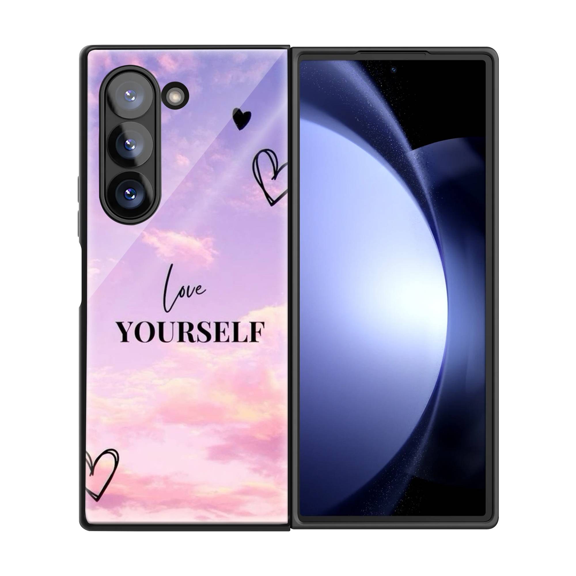 Self Love Samsung Z Fold Glass Case image 2