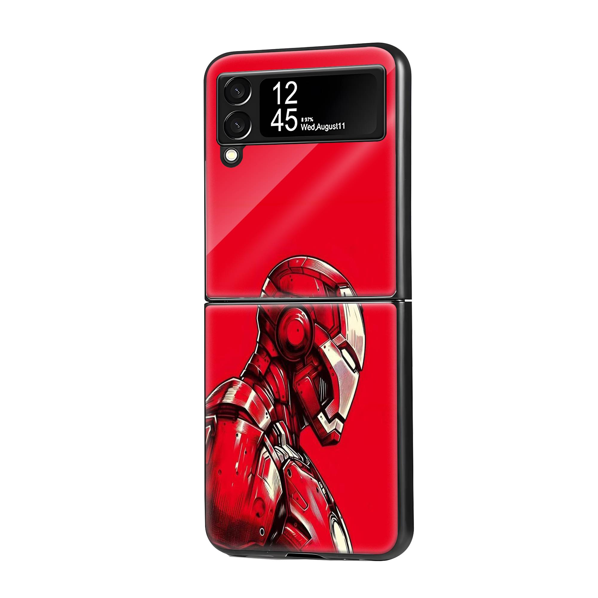 Iron man Samsung Z Flip Glass Case image 0