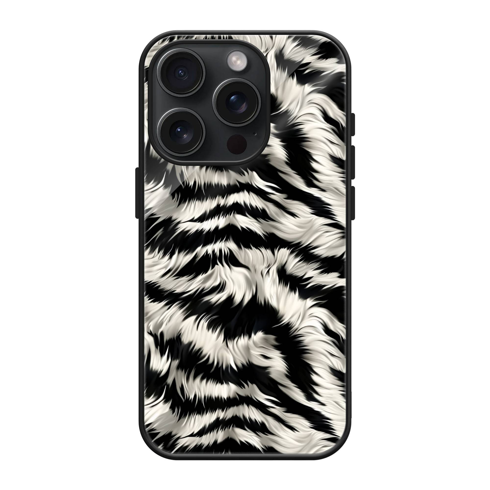 Zebra Fur Glass Case image 0