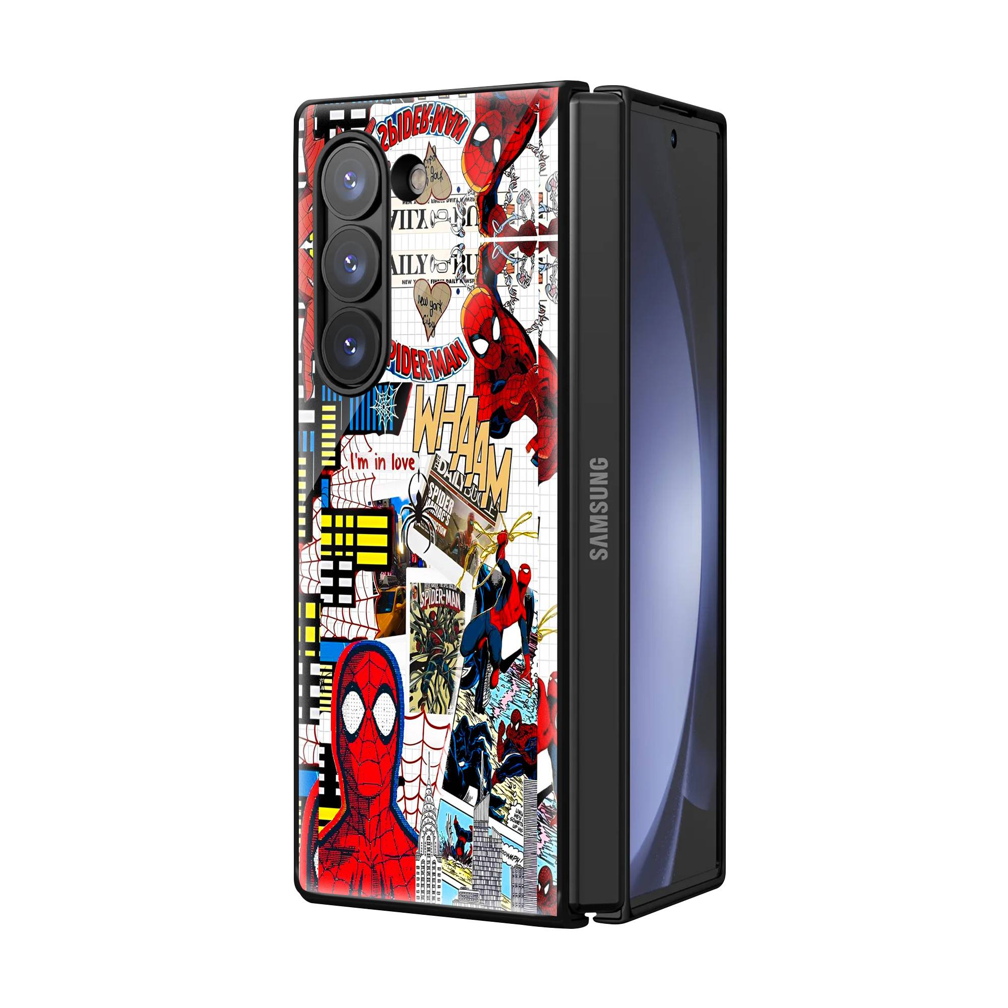Spider Man Samsung Z Fold Glass Case image 1
