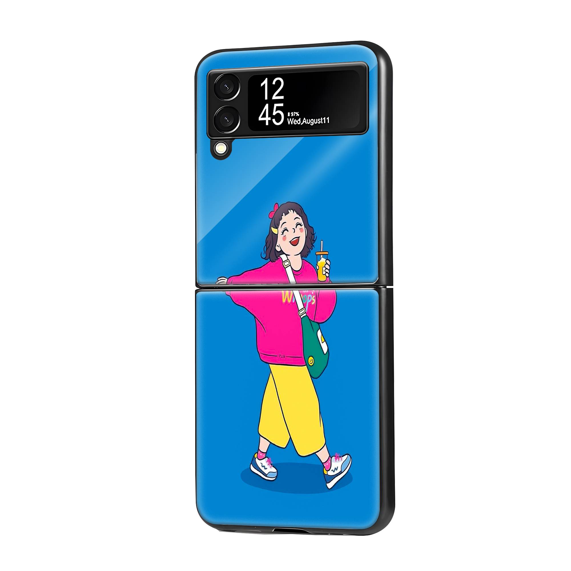Giggle Gal Samsung Z Flip Glass Case image 0