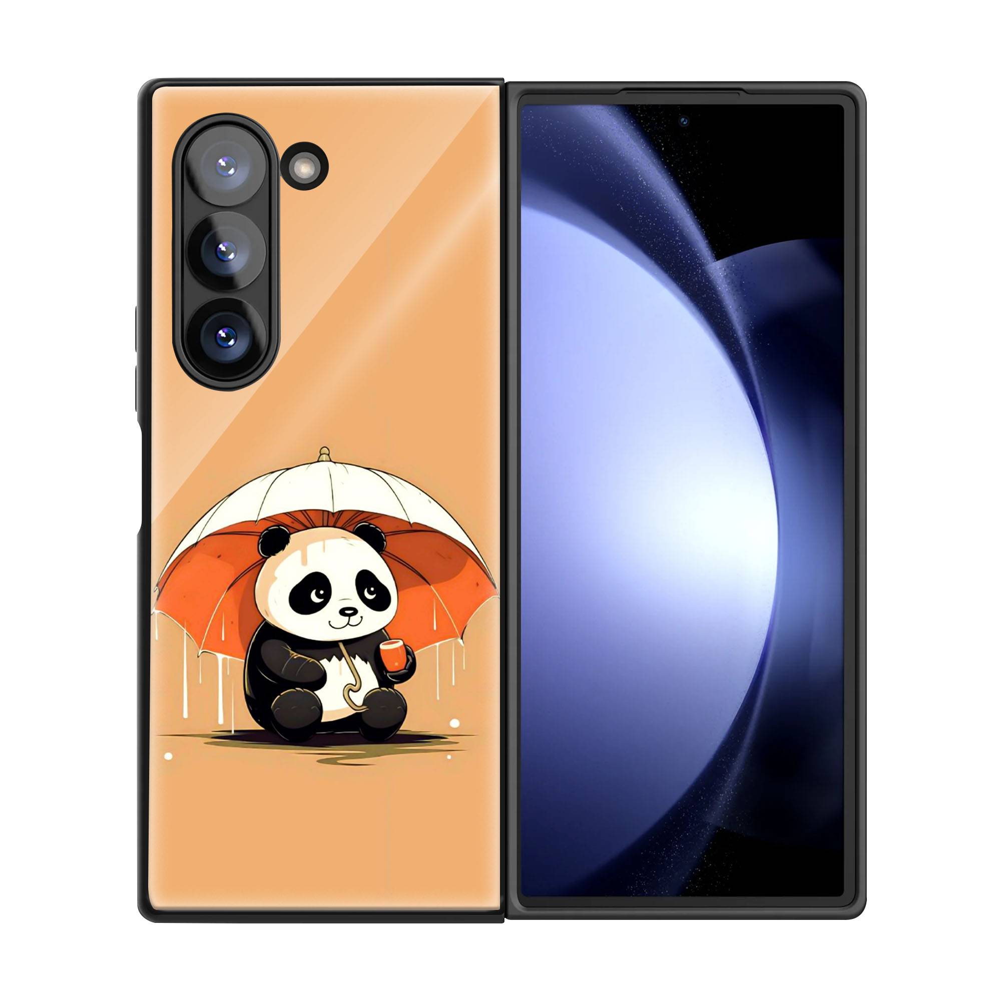 Sweet Panda Samsung Z Fold Glass Case image 2
