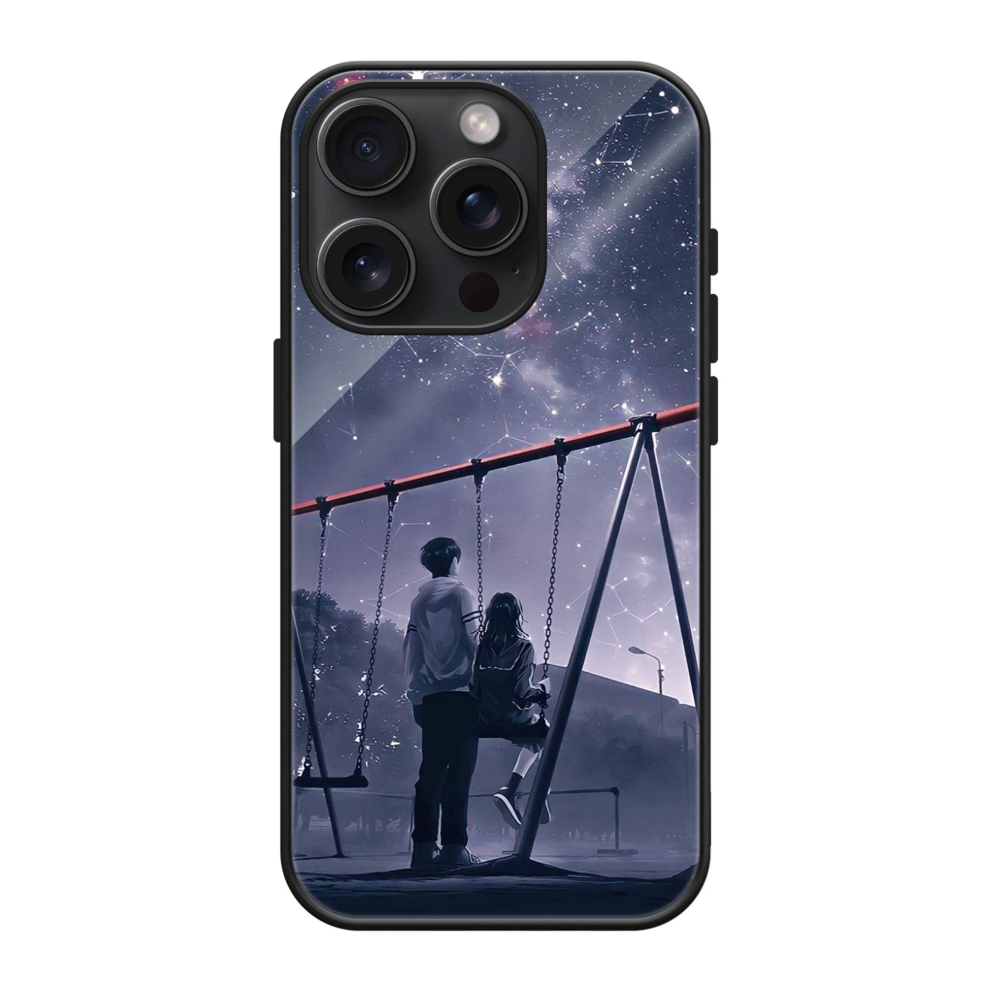 Love Couple Glass Case image 0