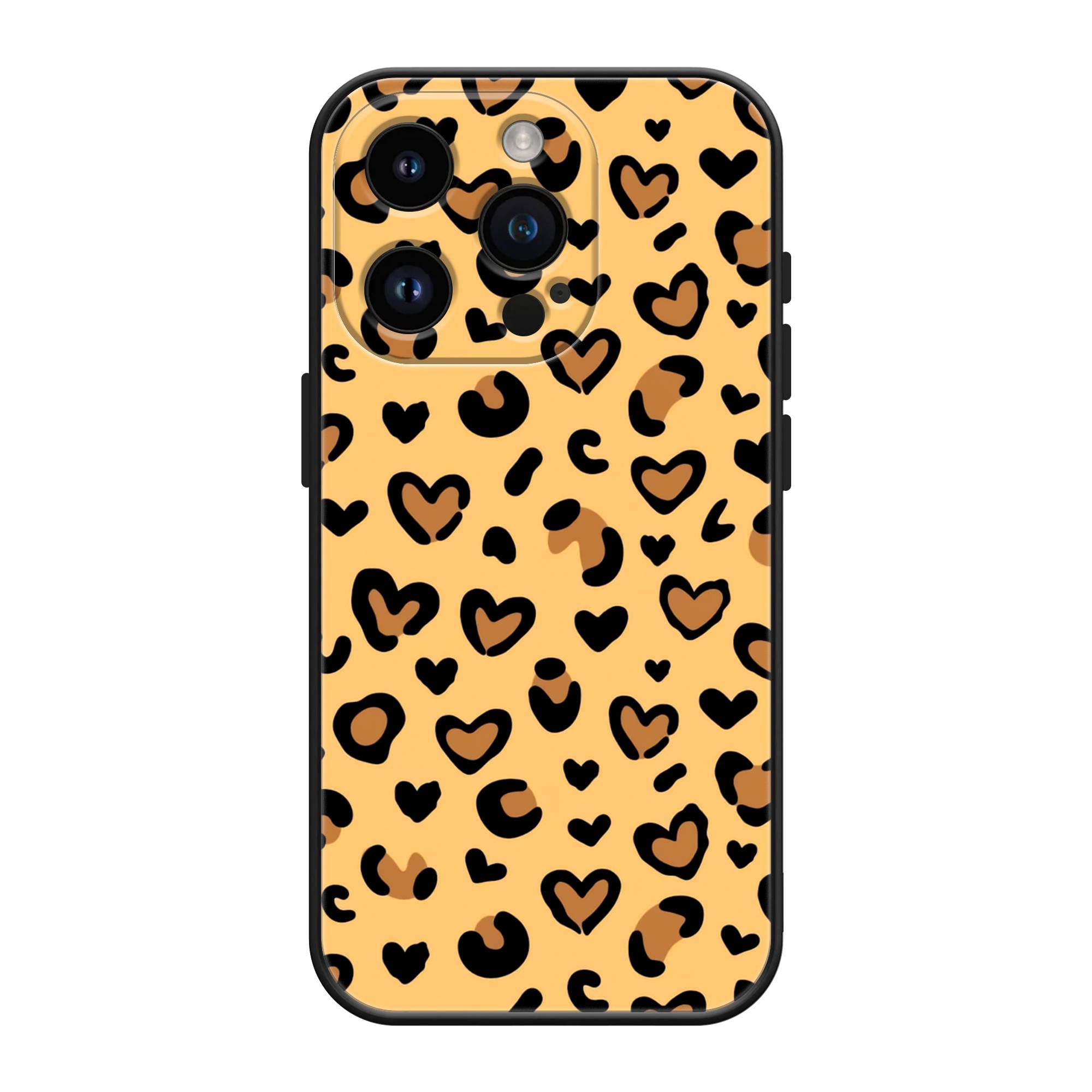 Leopard Hearts Silicone Case image 0