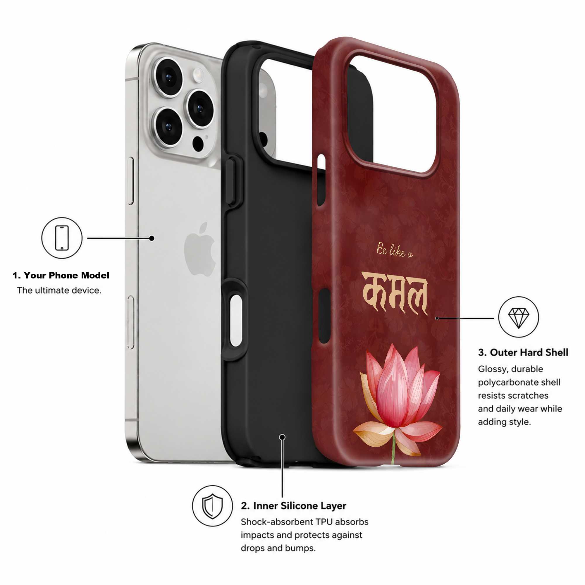 Be Like Kamal Dual Guard Case