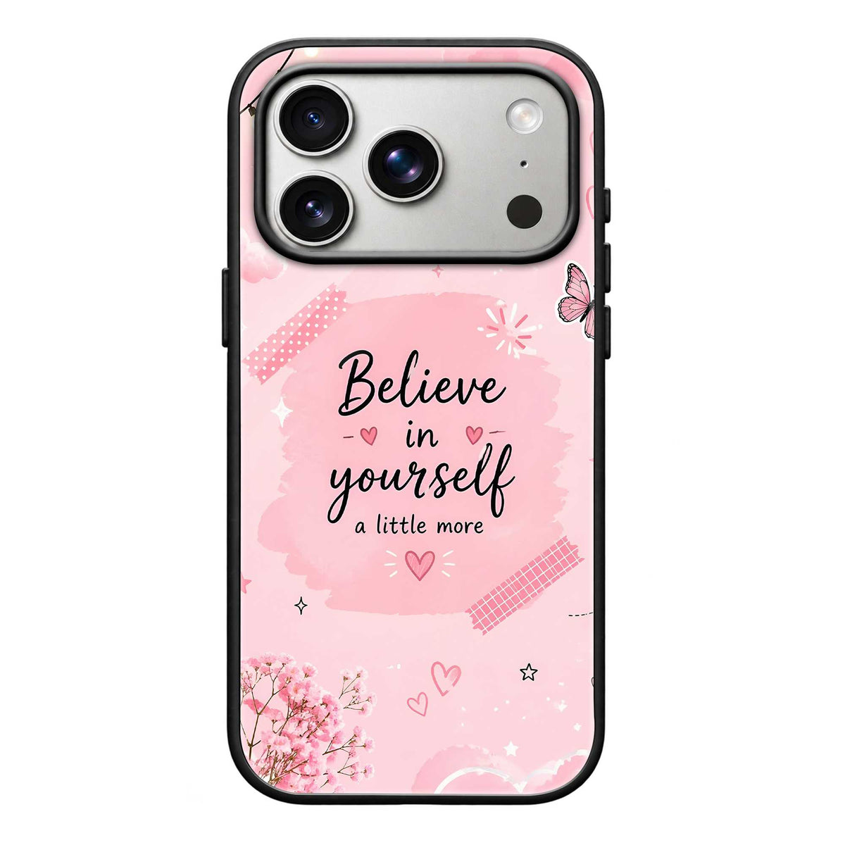 Believe In Yourself Glass Case
