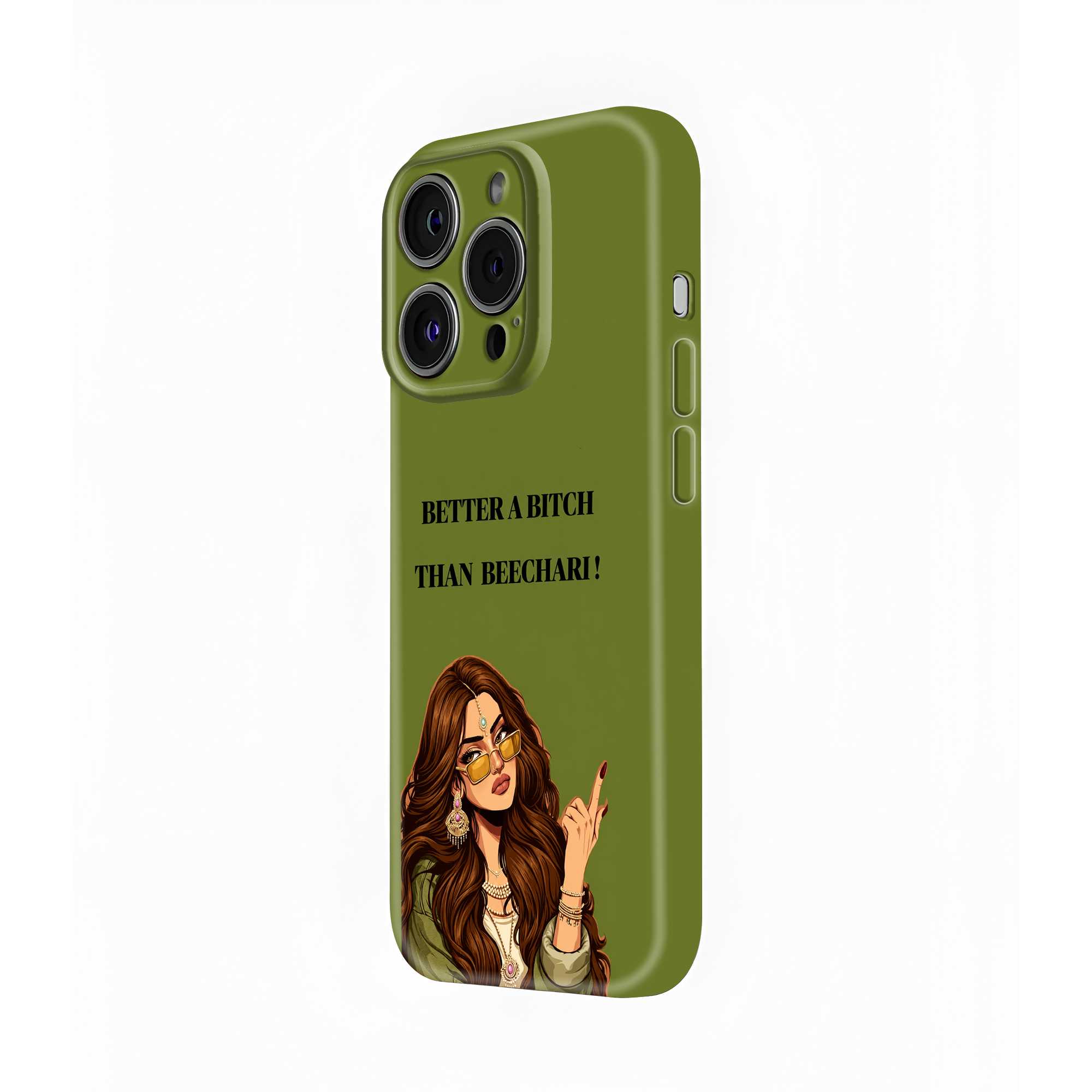 Bitch Not Beechari Glossy Hard Case