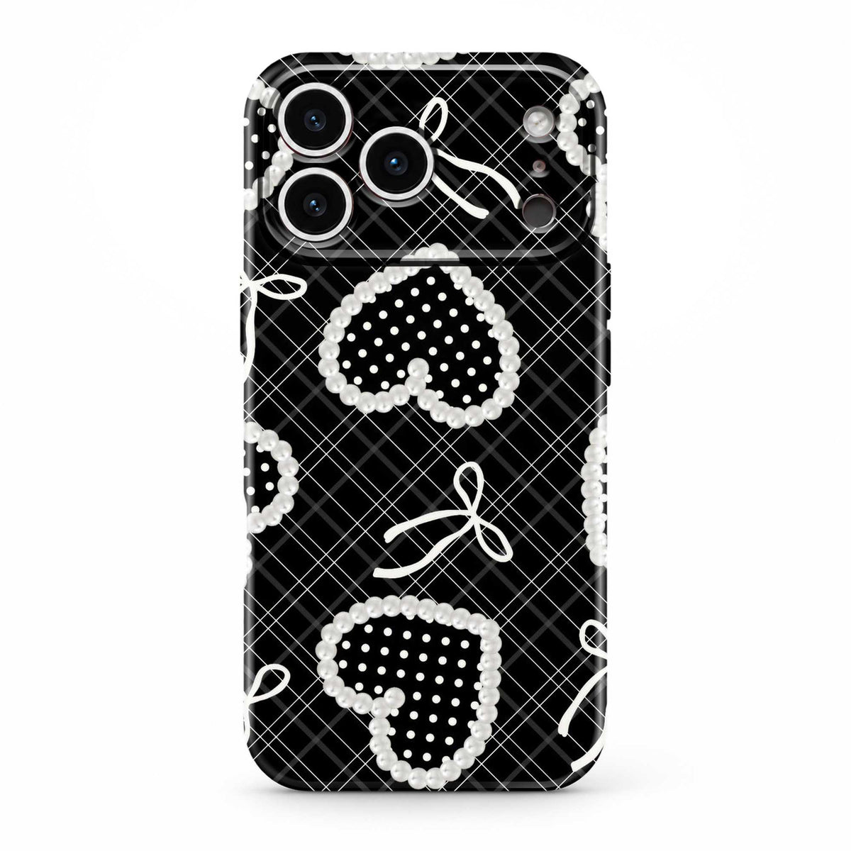 Black Swan Bow Glossy Hard Case