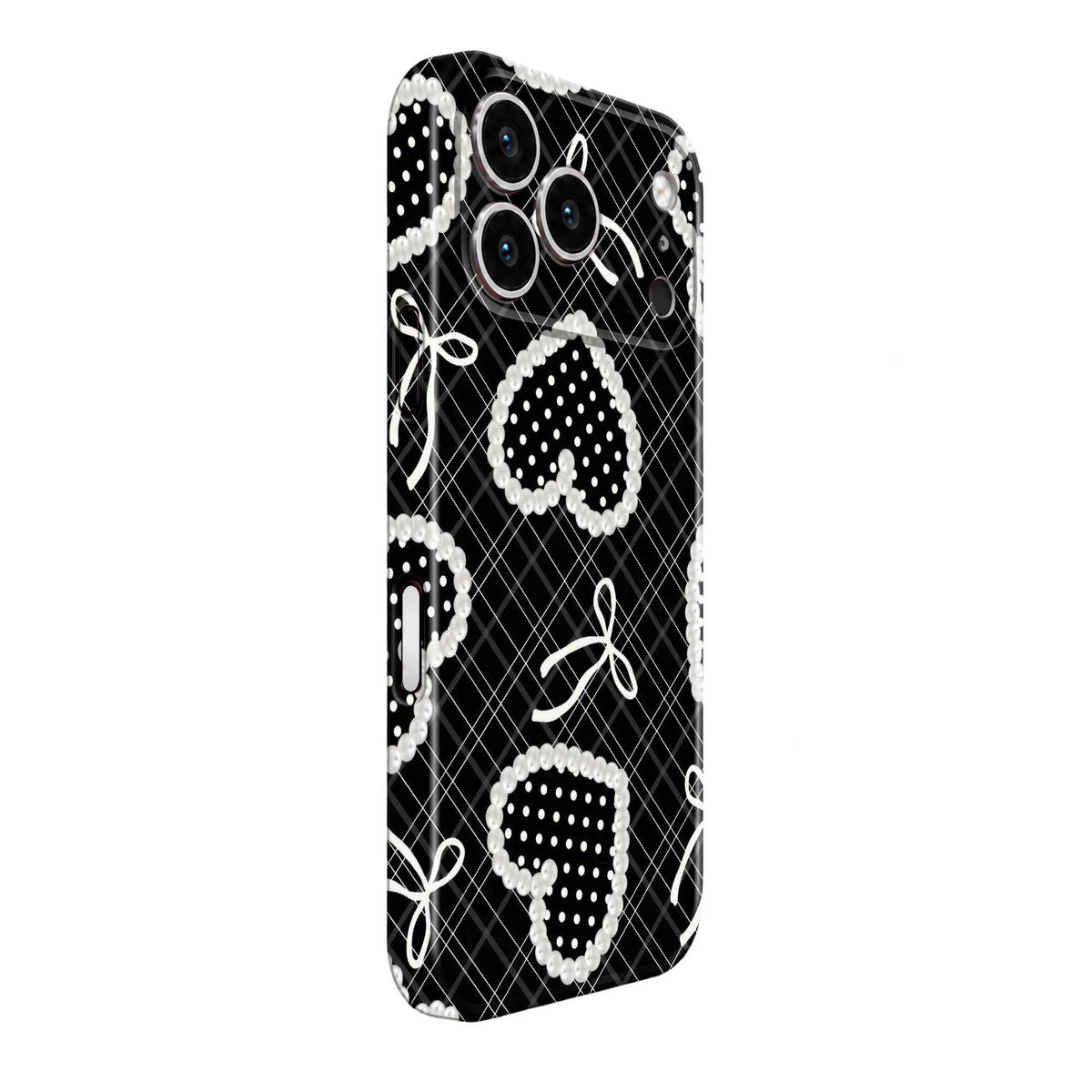 Black Swan Bow Glossy Hard Case