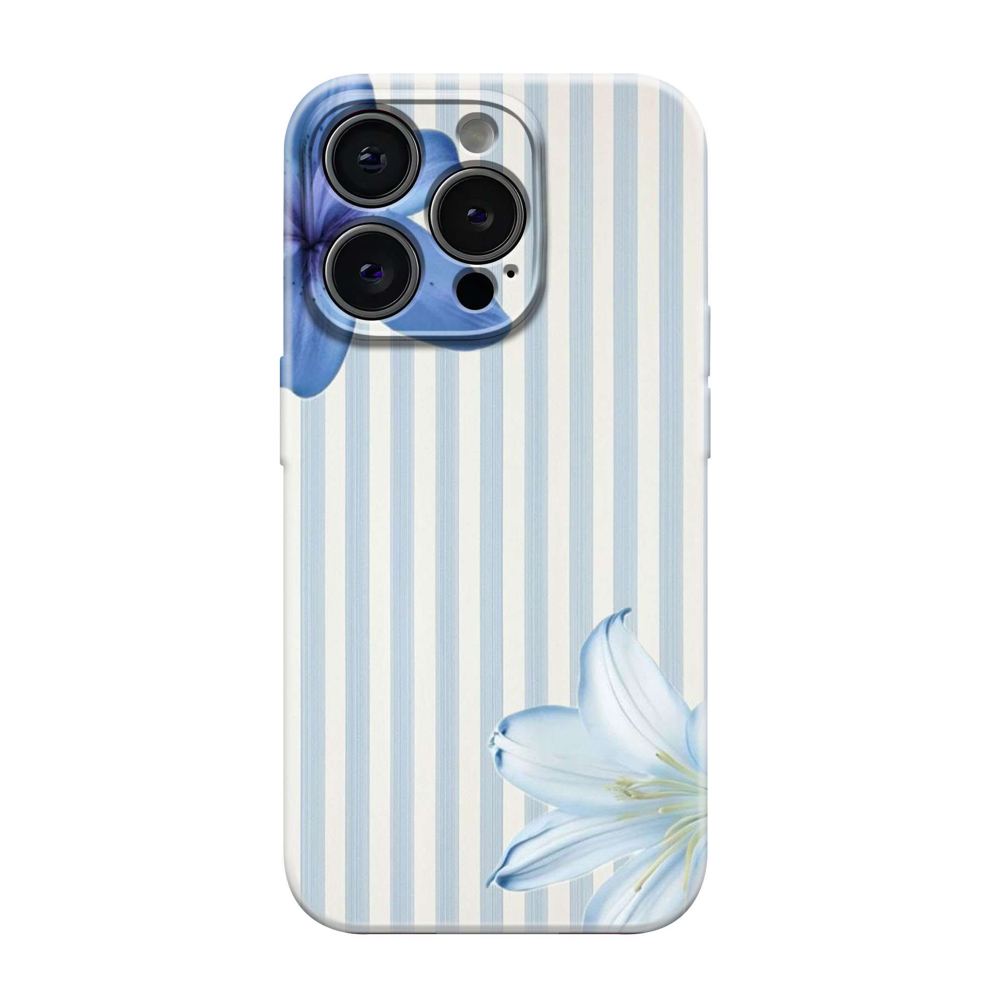 Blue Lily Bloom Glossy Hard Case