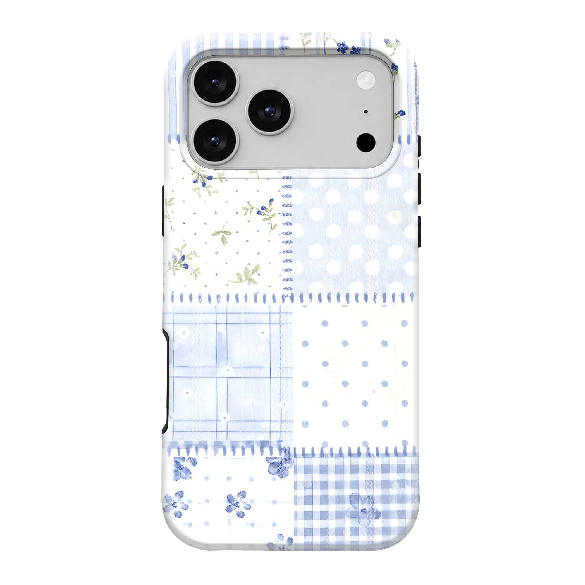 Blue Patchwork Dual Guard Case