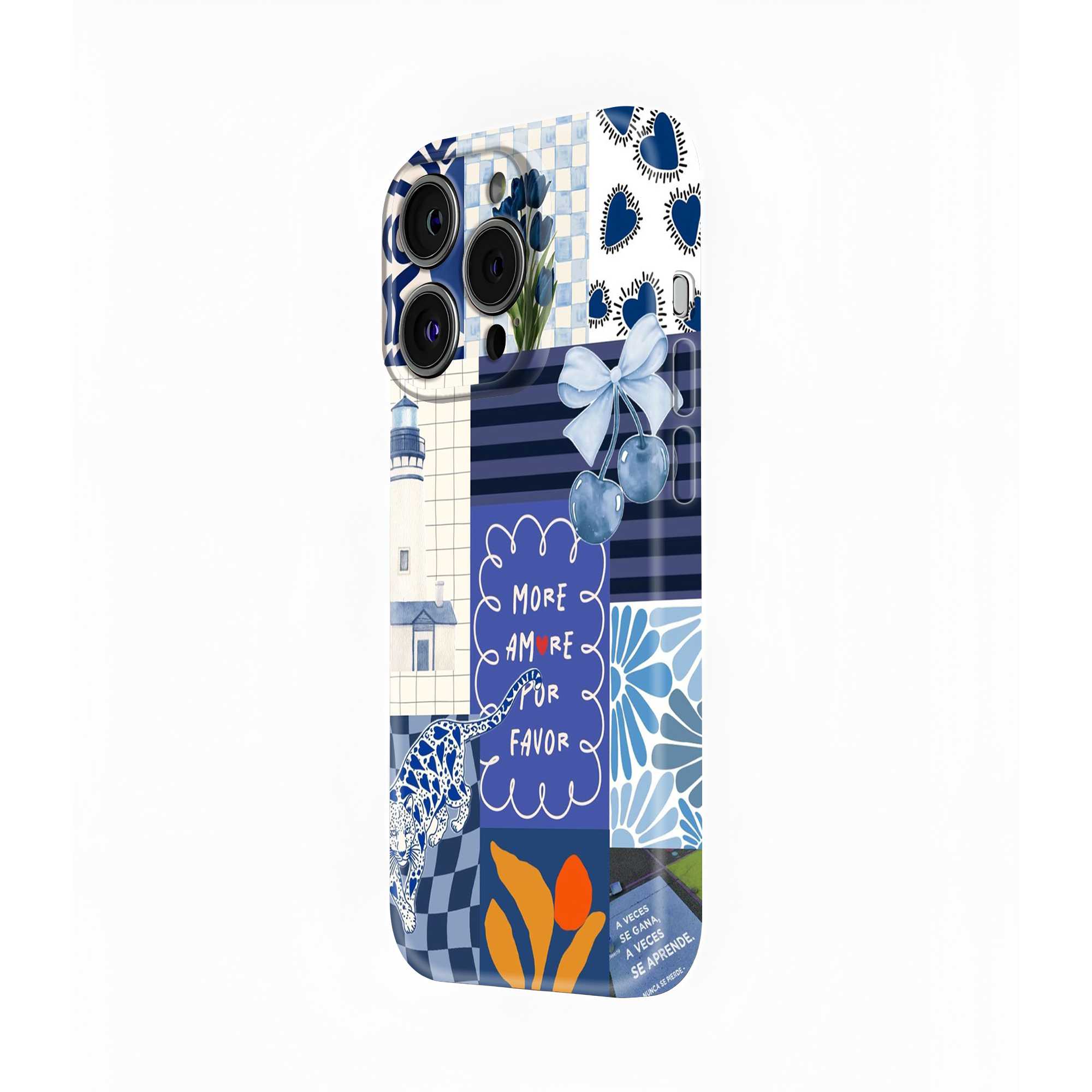 Blue Amore Glossy Hard Case