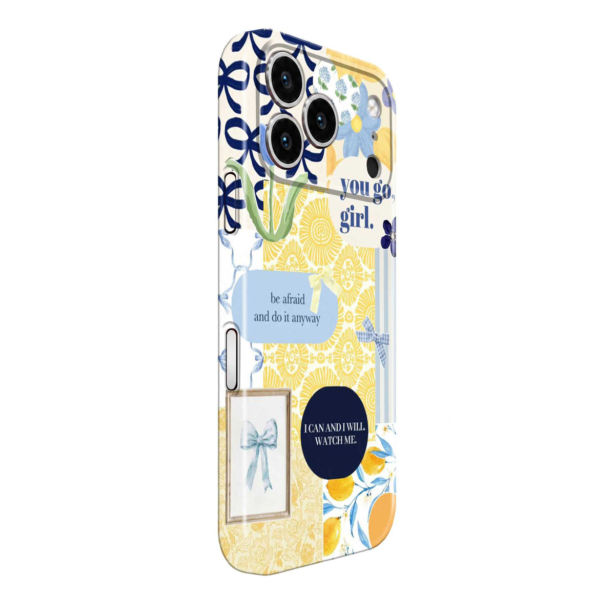 Blue Bow Dreams Glossy Hard Case