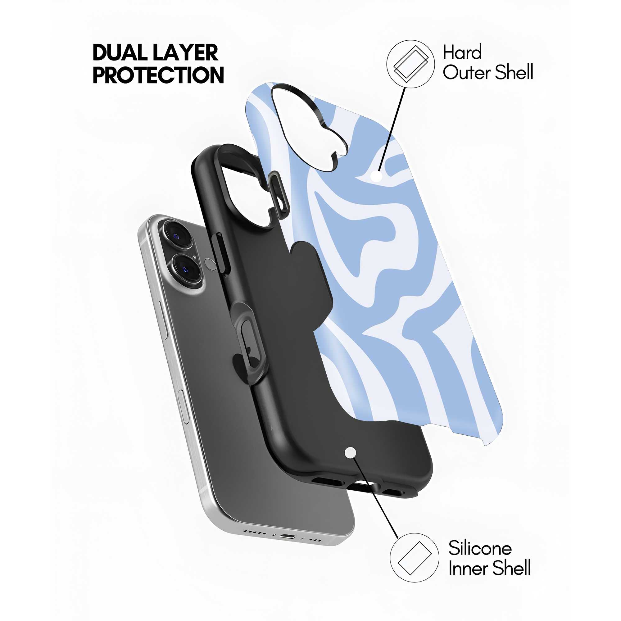 Blue Drift Dual Guard Case