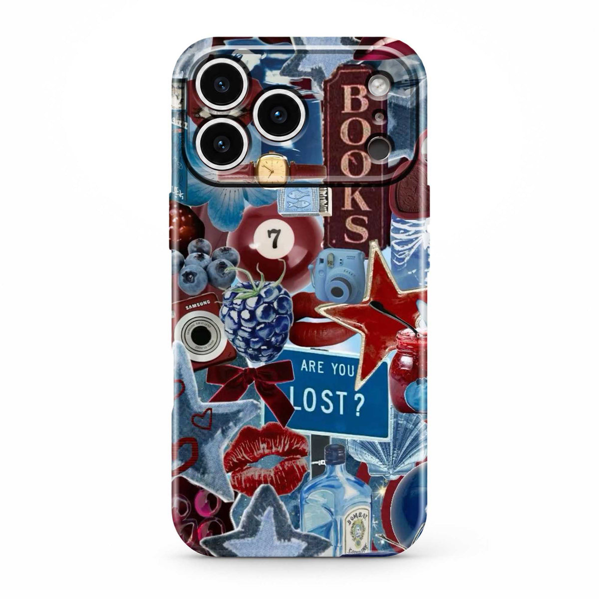 Blueberry Dreams Glossy Hard Case