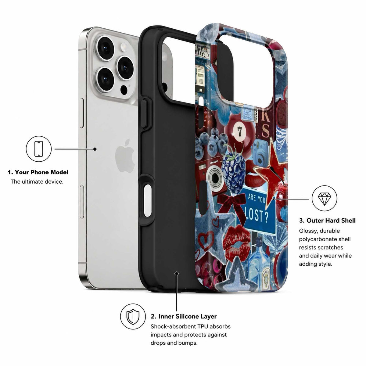 Blueberry Dreams Dual Guard Case