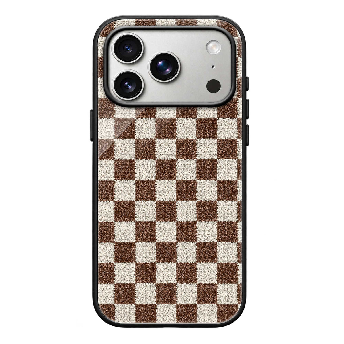 Brown & Cream Glass Case