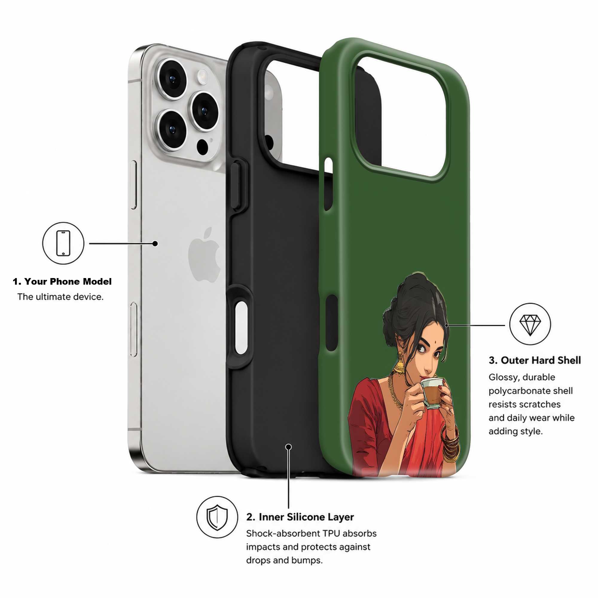 Chai Time Dual Guard Case