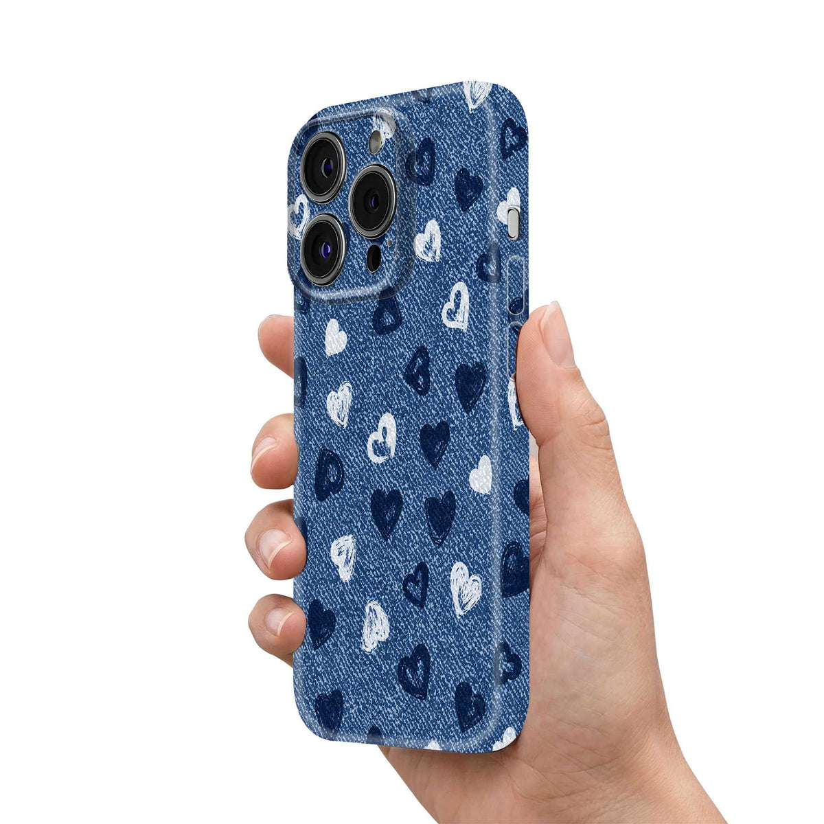Chalky Hearts Glossy Hard Case