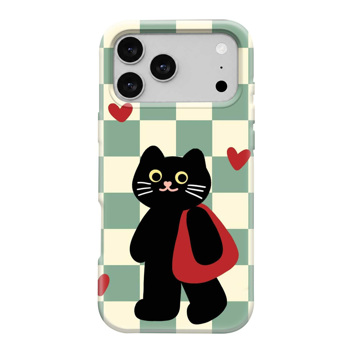 Checkerboard Cat Dual Guard Case