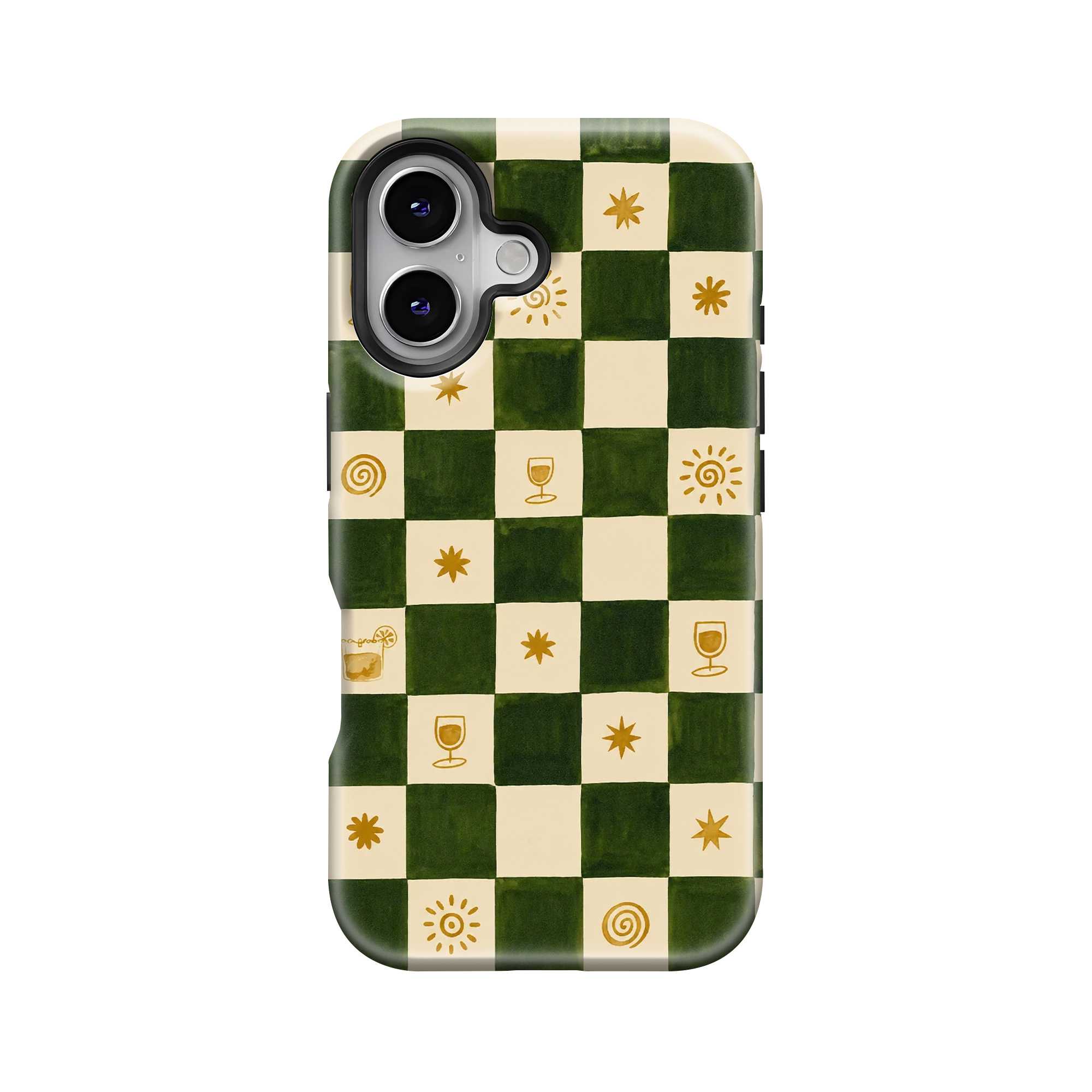 Checkered Pattern Dual Guard Case