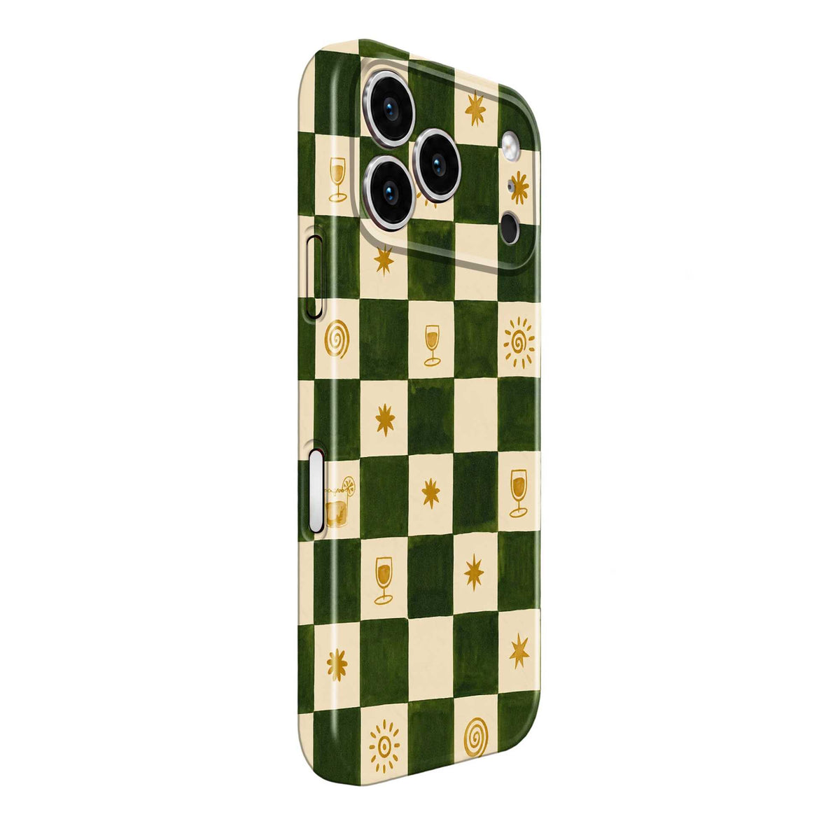 Checkered Pattern Glossy Hard Case