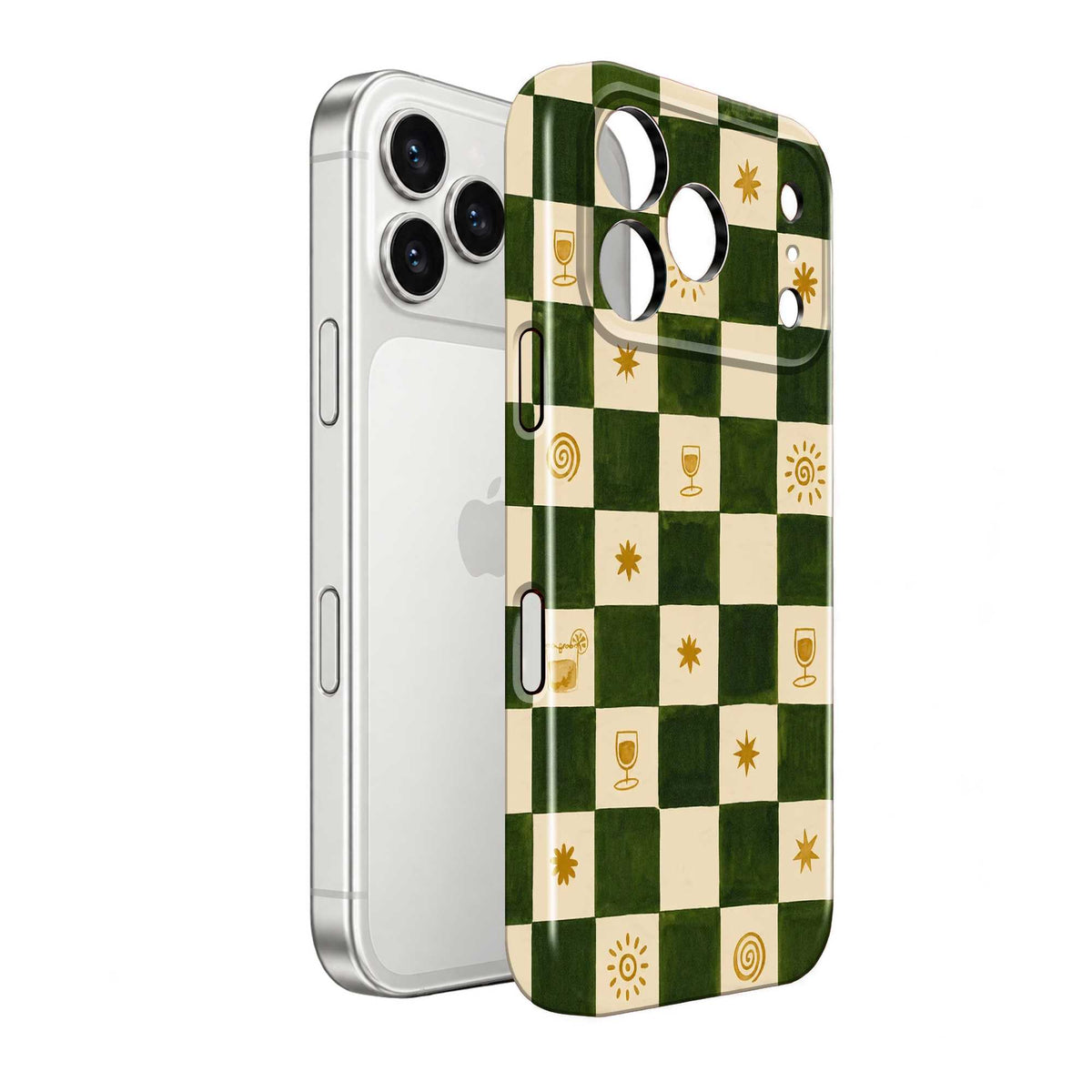Checkered Pattern Glossy Hard Case